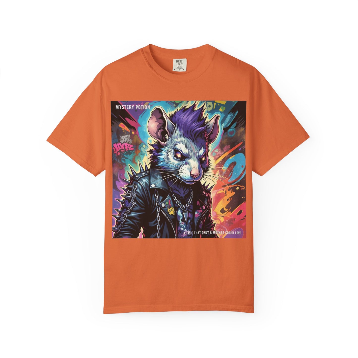 Punk Rock Rodent T-Shirt, Unisex Graphic Tee, Edgy Casual Wear, Alternative Fashion, Gift for Music Lovers, Festival Apparel