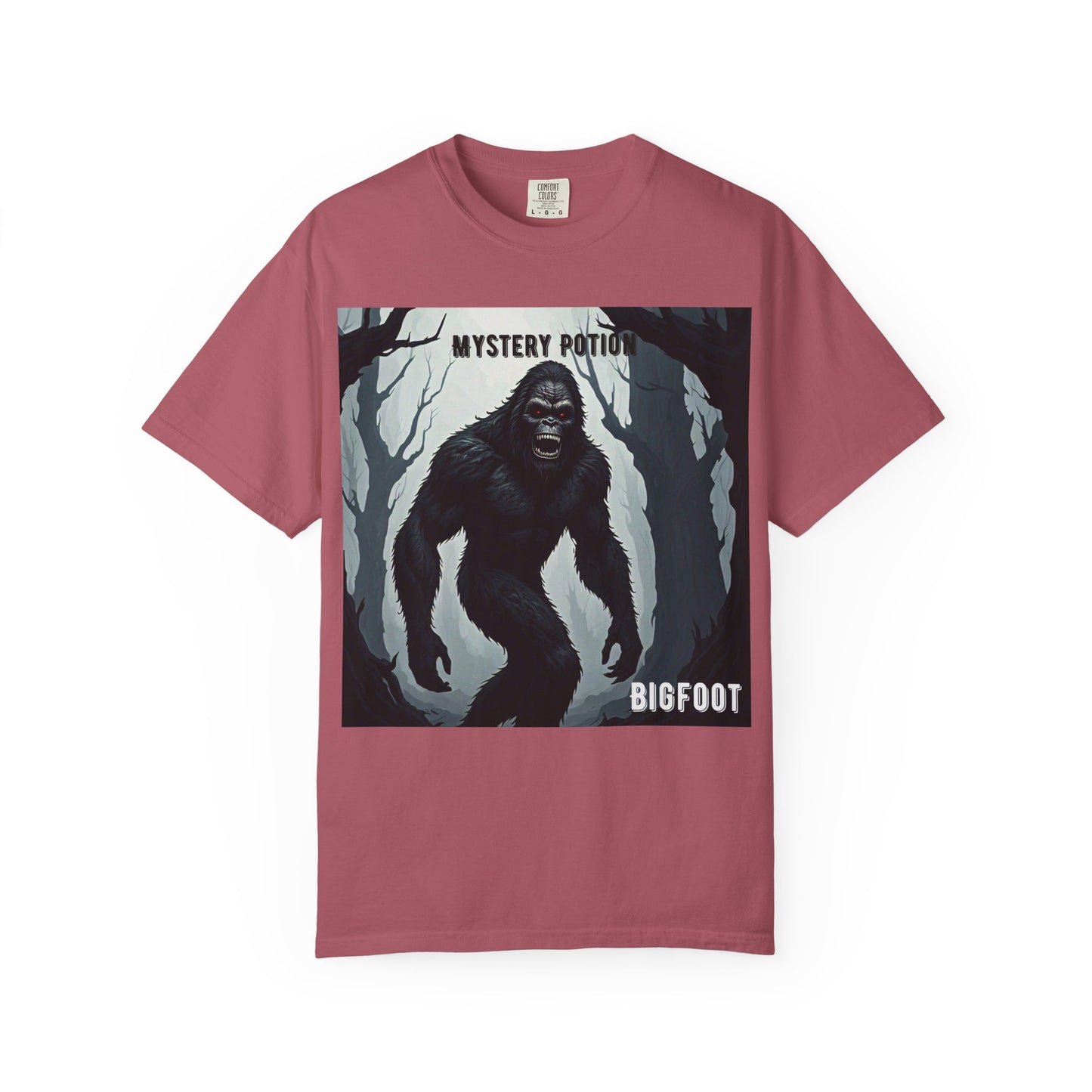 Bigfoot by Mystery Potion T-shirt, Unisex Statement Tee, Gift for Nature Lovers, Outdoor Adventure Shirt, Fun Graphic Tee