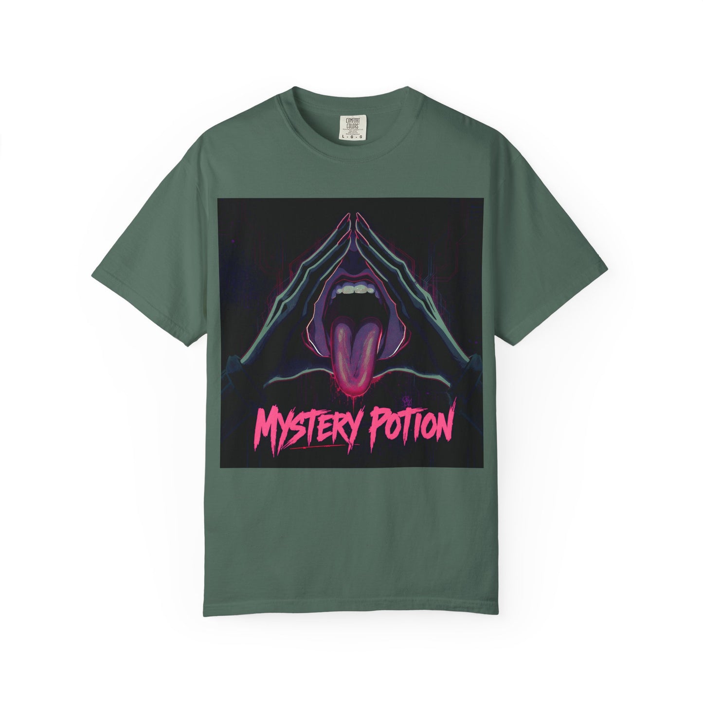 Mystery Potion Graphic Tee, Unisex T-Shirt for Festivals, Gift for Friends, Retro Vibes, Statement Shirt