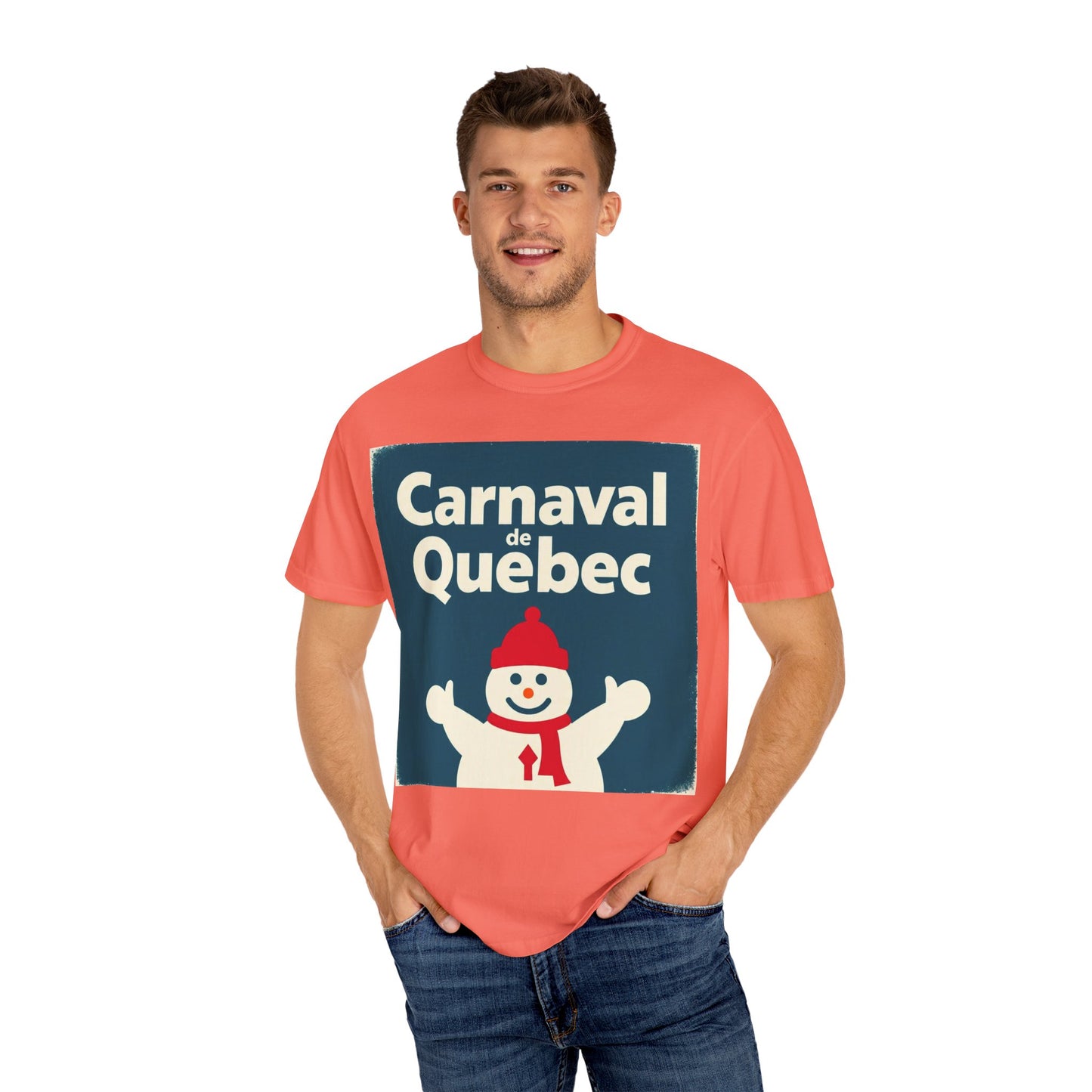 Quebec Carnaval Unisex T-Shirt, Winter Festival Tee, Handmade Vacation Souvenir, Holiday Gift Apparel, Quebec Celebration Shirt