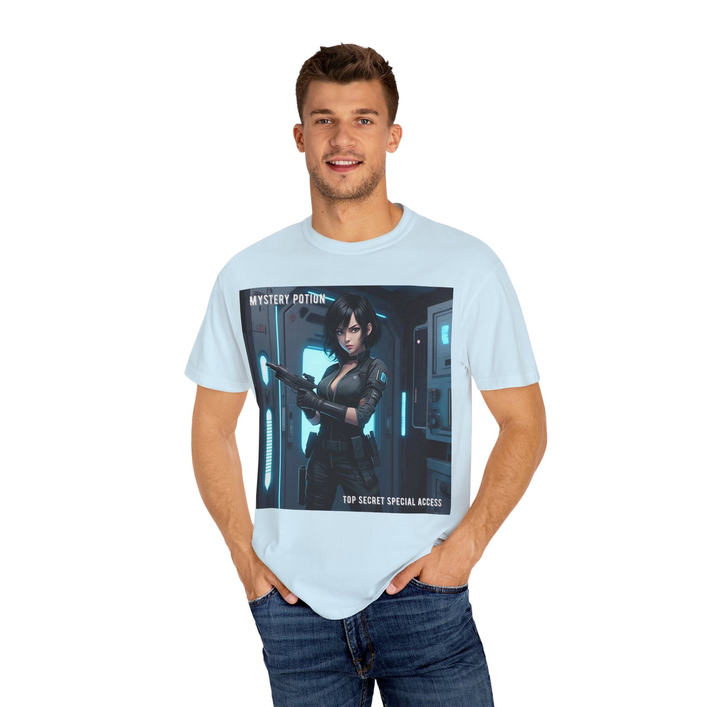 Mystery Potion Graphic Tee, Gamer T-Shirt, Unisex Clothing, Casual Wear, Birthday Gift, Top Secret Access Shirt