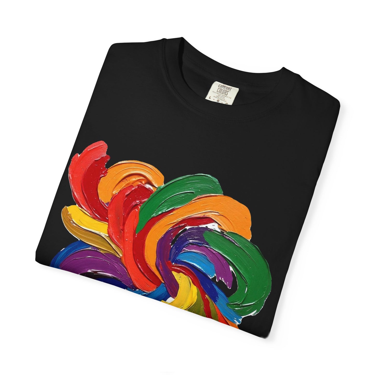 Colorful Swirl Unisex T-Shirt, Vibrant Art Tee, Casual Wear, Gift for Artists, Statement Shirt, Summer Outfit