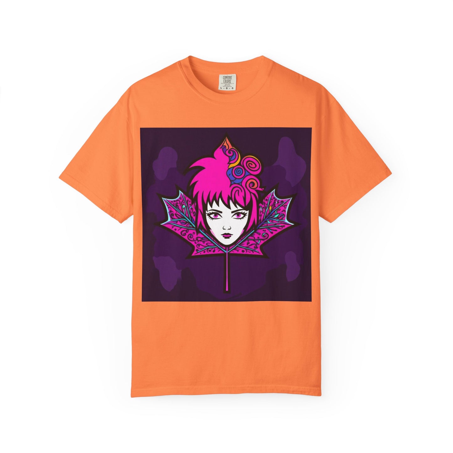 Emily The Maple Leaf Vibrant Graphic Tee: Retro Pop Art T-Shirt, Unique Gift, Casual Wear, Festival Fashion, Fun Style, Unisex Apparel