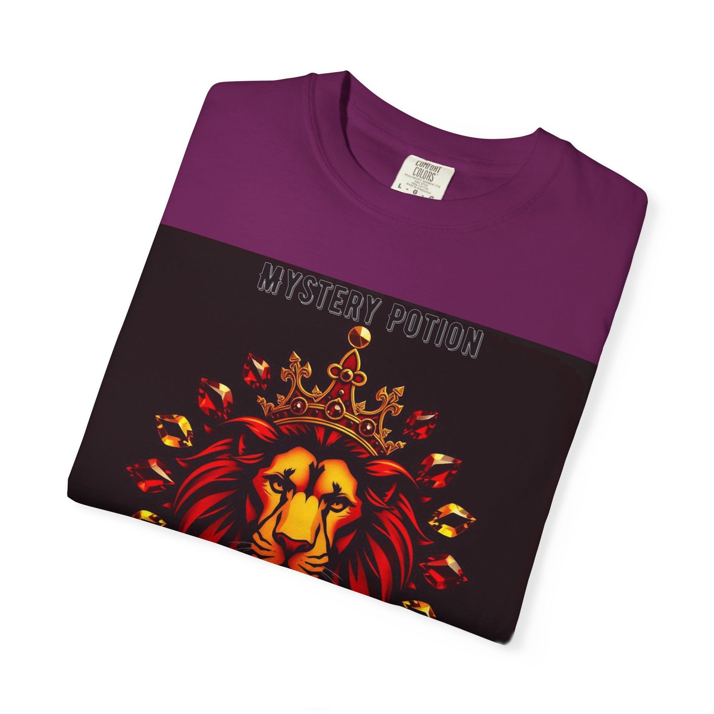 'This Is The Best Song You'll Ever Hear' by Mystery Potion, Bold Graphic Royal Lion T-Shirt, Unisex Tee, Streetwear Style, Gift for Lion Lovers, Perfect for Casual Outings, Unique Clothing
