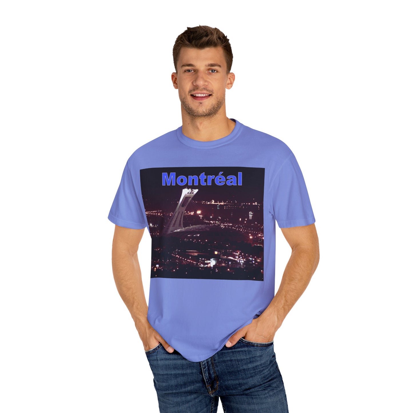 Montreal Night Skyline Unisex T-Shirt, City Love Tee, Travel Shirt, Gift for Her, Vintage Graphic Top