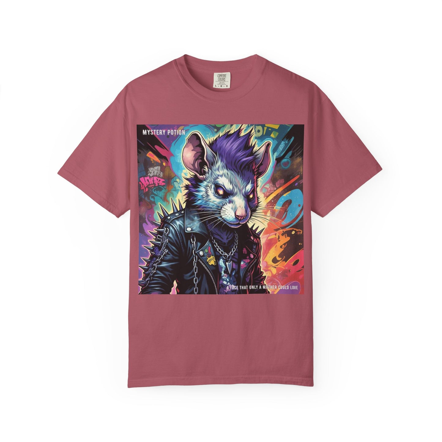 Punk Rock Rodent T-Shirt, Unisex Graphic Tee, Edgy Casual Wear, Alternative Fashion, Gift for Music Lovers, Festival Apparel