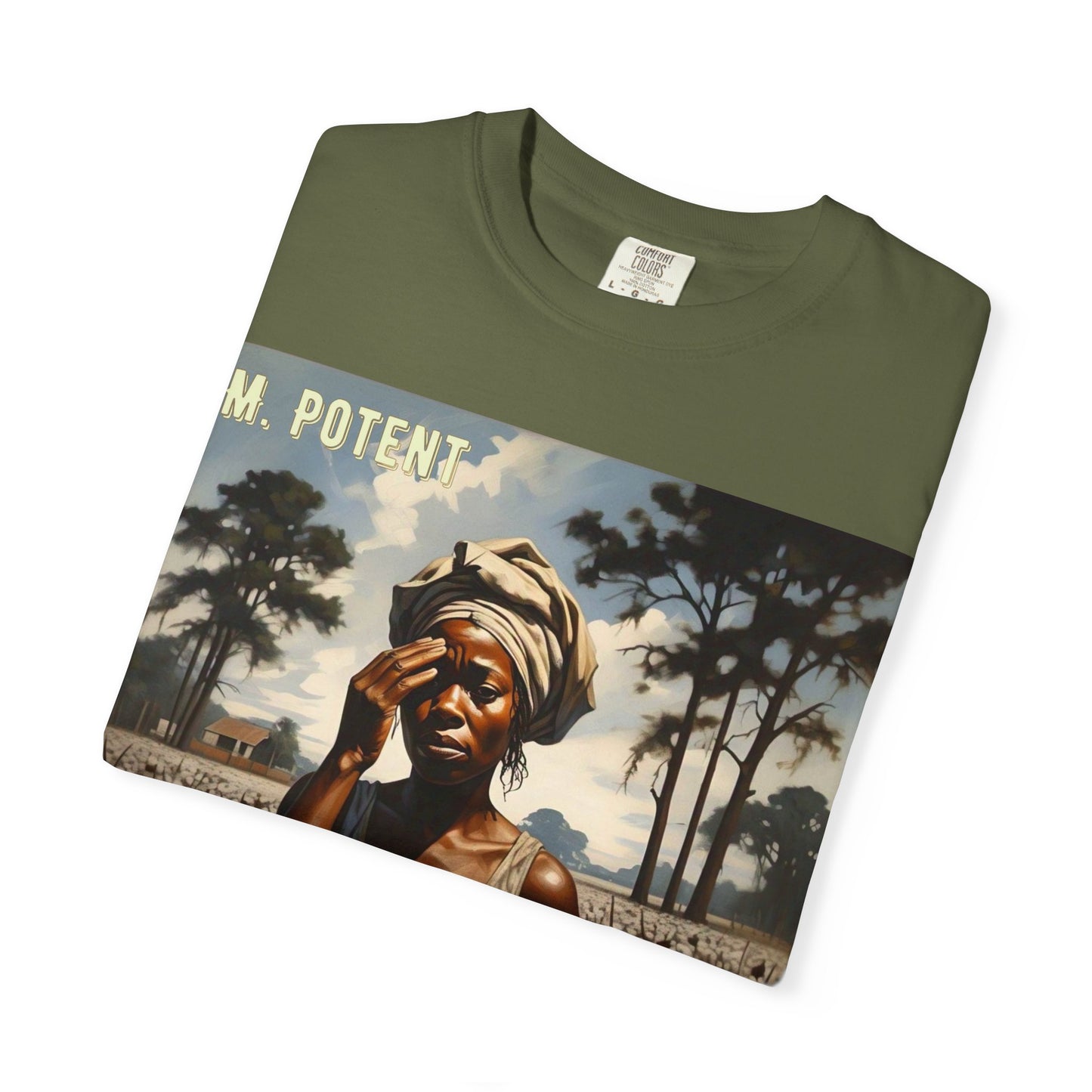 'Ezekiel Saw the Wheel' by M. Potent, Vintage-Inspired Unisex T-Shirt with Artistic Design, Casual Wear, Gift for Art Lovers, Music Events, Everyday Fashion
