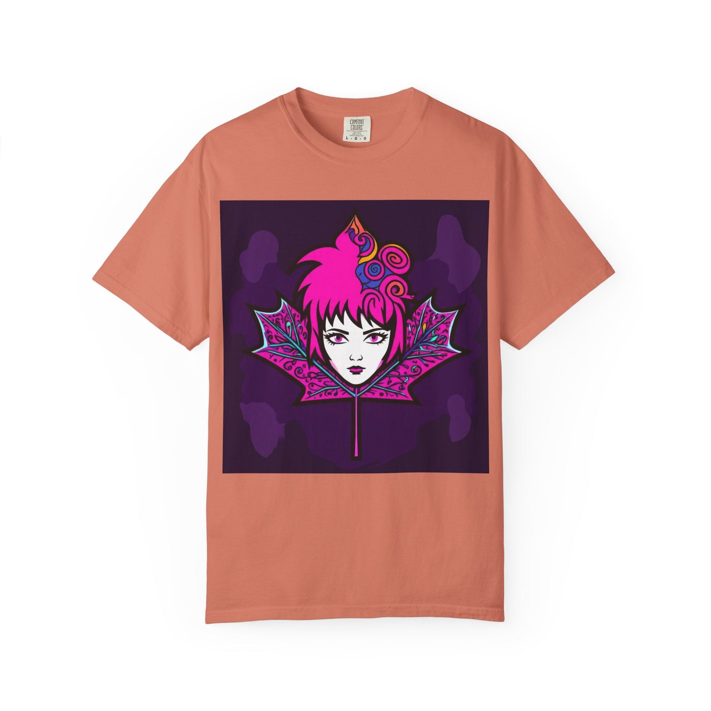 Emily The Maple Leaf Vibrant Graphic Tee: Retro Pop Art T-Shirt, Unique Gift, Casual Wear, Festival Fashion, Fun Style, Unisex Apparel