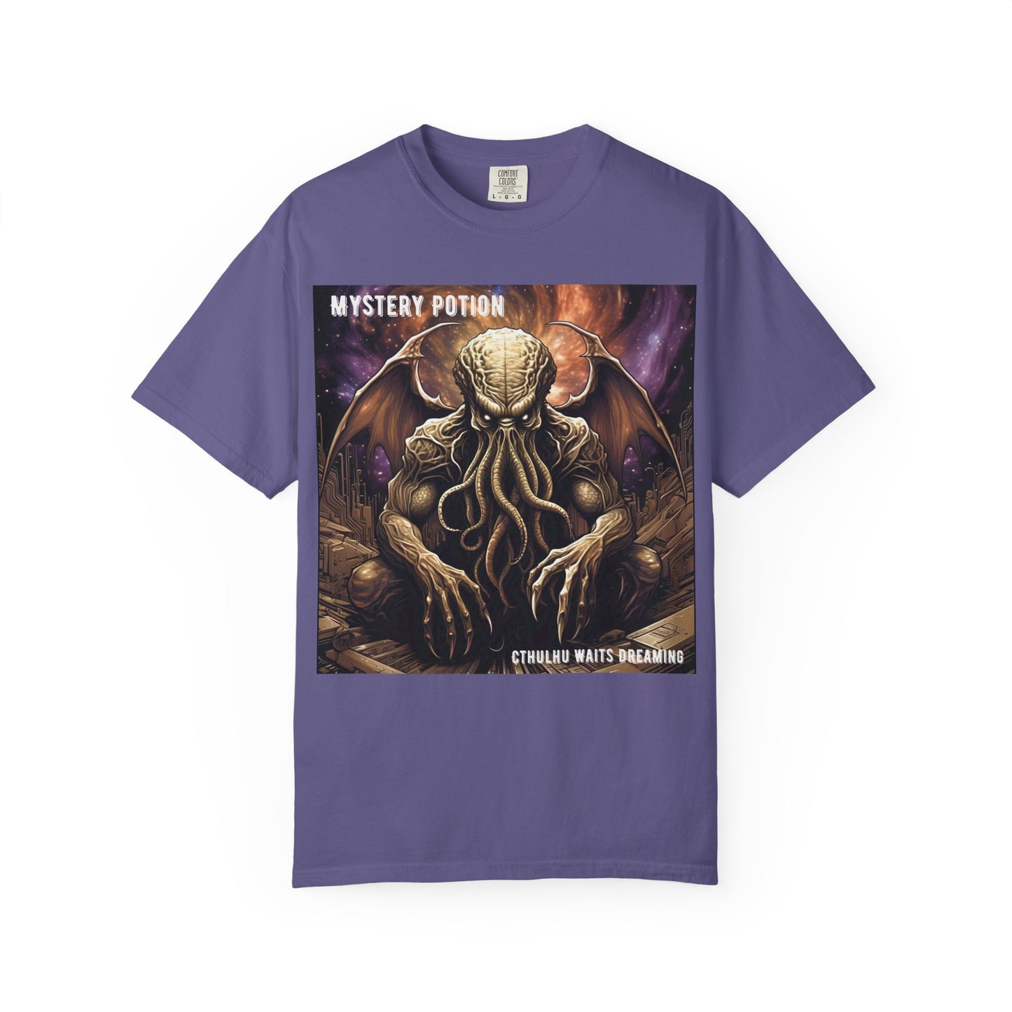 Mystery Potion Unisex T-Shirt, Cthulhu Inspired Tee, Gothic Apparel, Witchy Clothing, Halloween Outfit, Fantasy Fan Gift