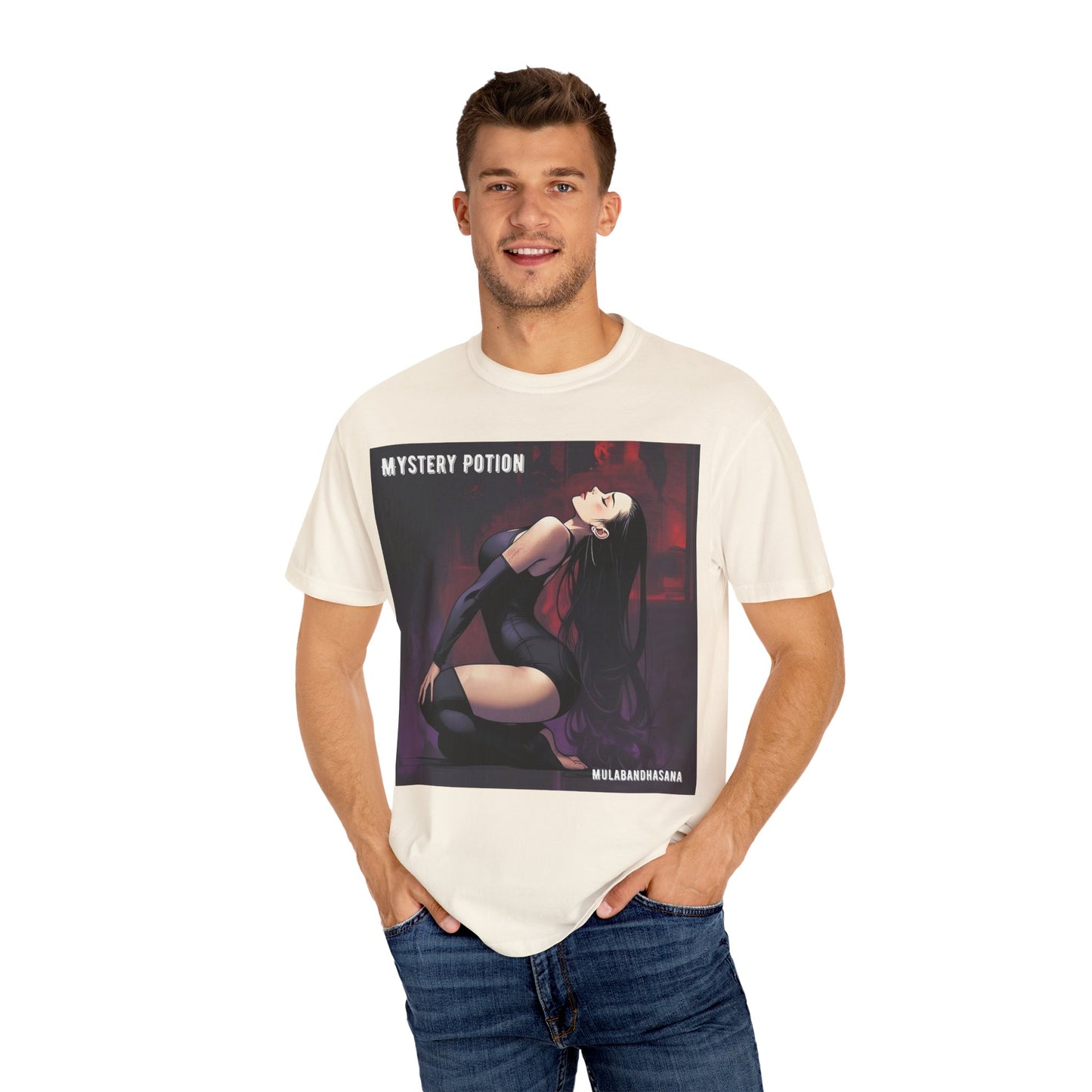 Mystical Mystery Potion Unisex T-Shirt, Yoga Graphic Tee, Unique Gift, Halloween Apparel, Vintage Style, Casual Wear