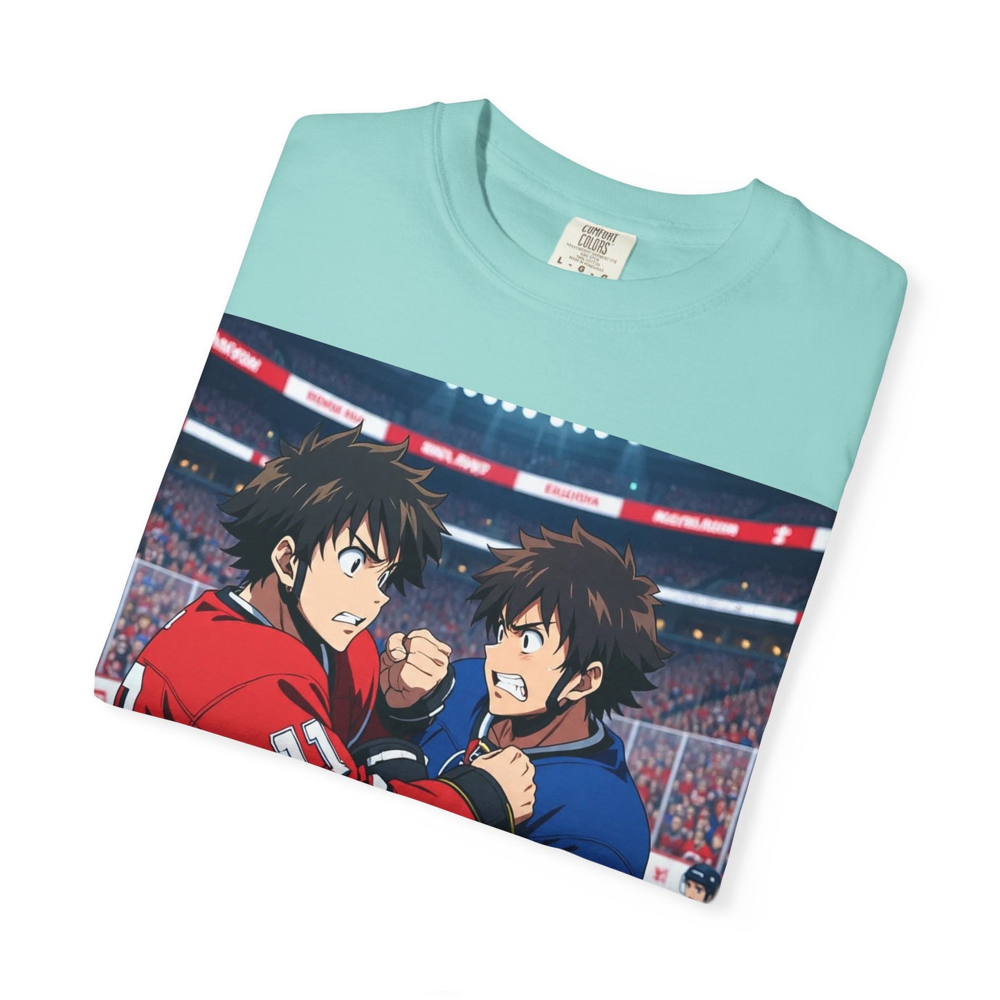 Hockey Fight T-Shirt | Unisex Vintage Graphic Tee | Perfect for Gamers | Gift for Fans | Casual Wear | Anime Rivalry Streetwear