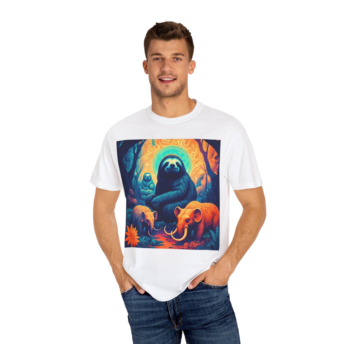 Vibrant Wildlife T-Shirt - Unisex Garment-Dyed Tee, Nature Lover Gift, Animal Art Shirt, Eco-Friendly Fashion, Summer Essentials