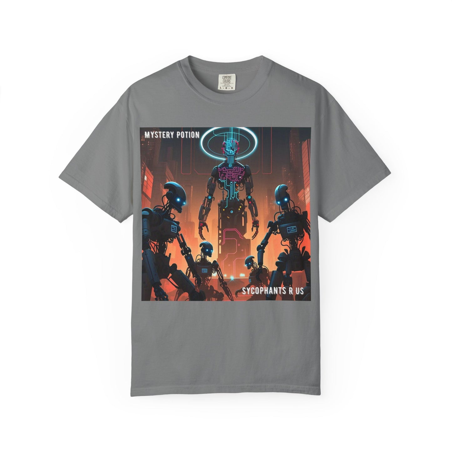 Retro Sci-Fi Graphic T-Shirt, Unisex Casual Tee, Cyberpunk Art Shirt, Gift for Nerds, Vintage Style Tee