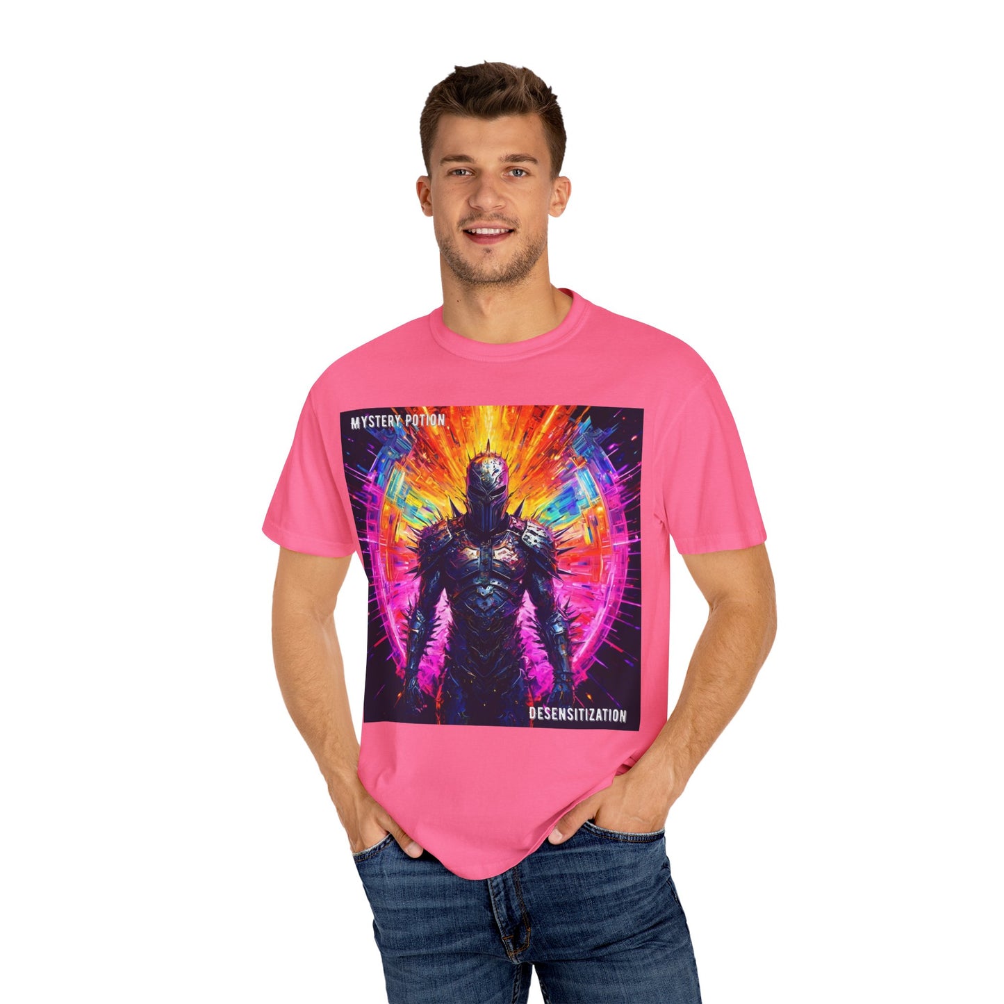 Desensitization by Mystery Potion T-Shirt, Psychedelic Graphic Tee, Unisex Streetwear, Gift for Gamers, Festival Outfit, Casual Style