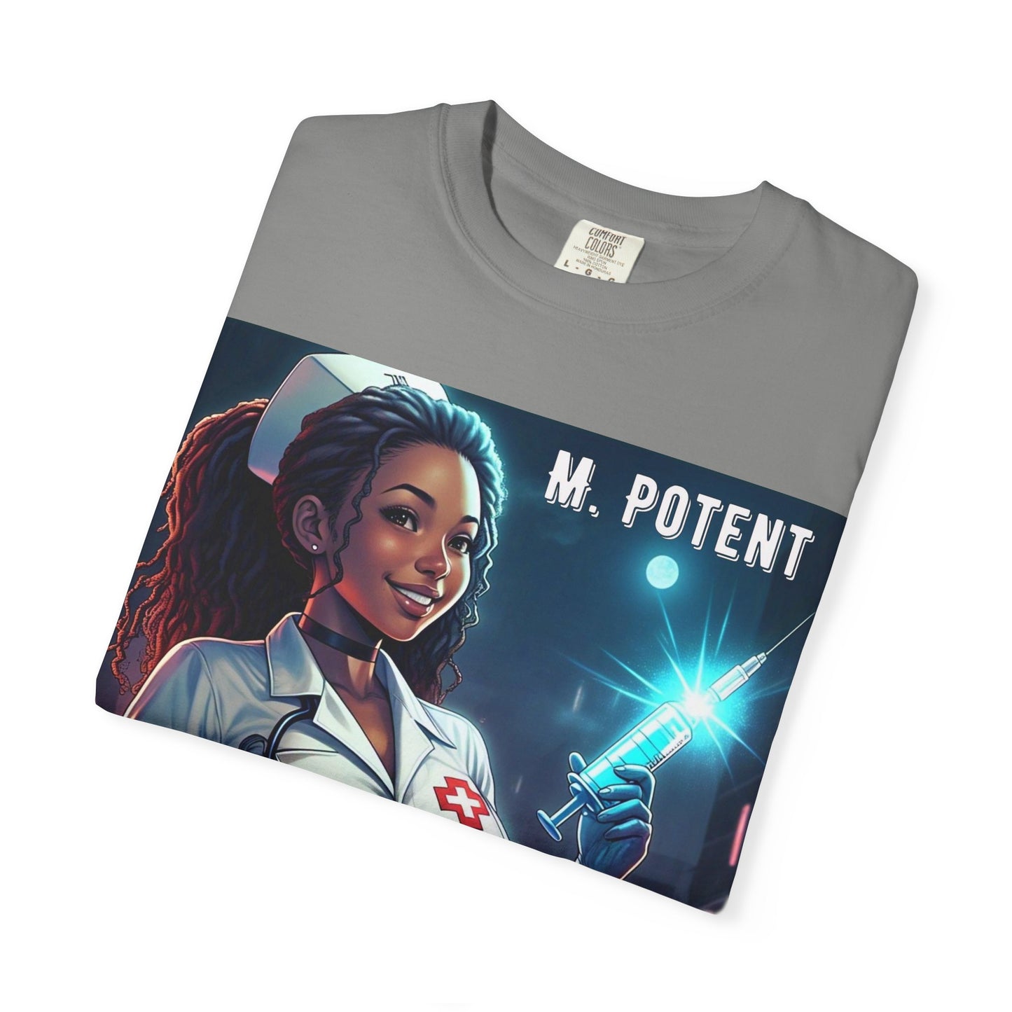 M. Potent's 'A Vaccine Against Evil', Medicine-Themed Unisex T-Shirt, Positive Vibes, Great for Nurses, Vaccination Awareness, Gift for Healthcare Workers