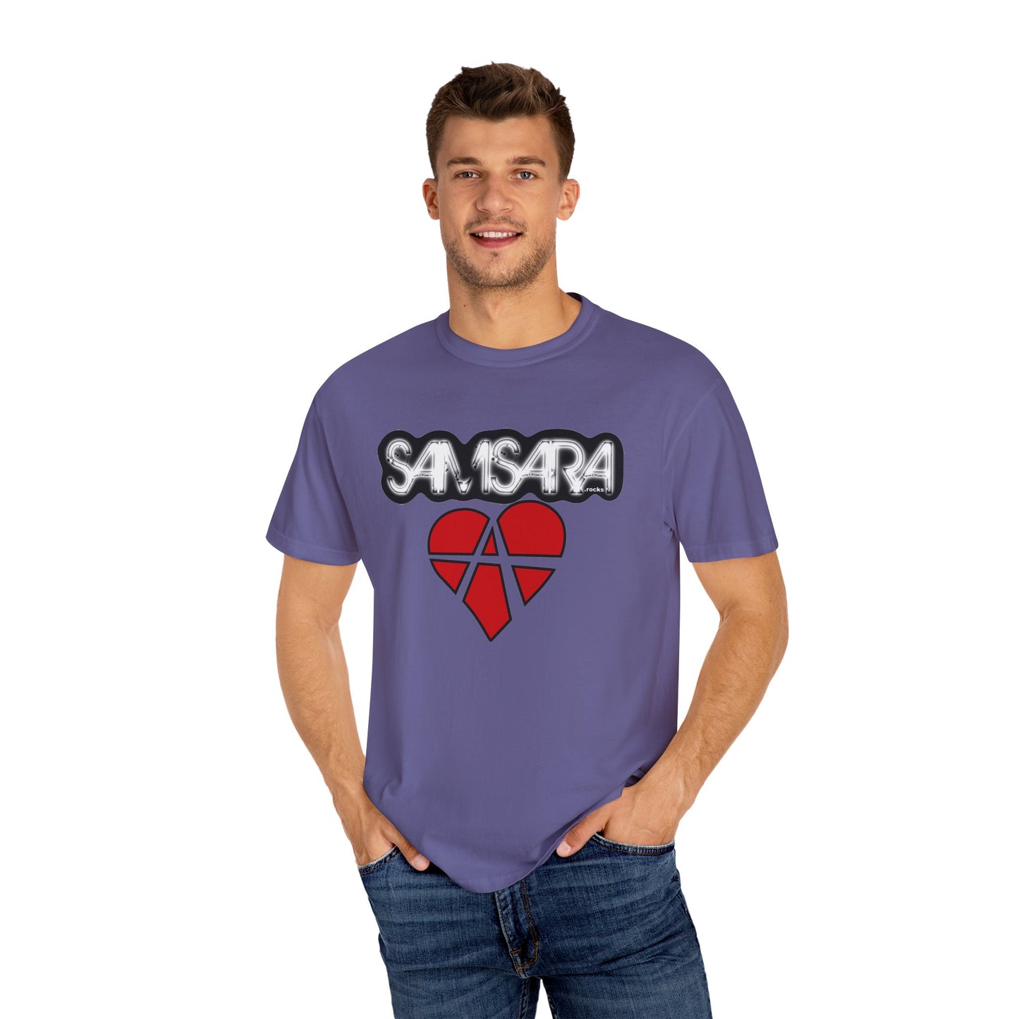 Samsara Unisex T-Shirt, Band Picture on back, Comfortable Graphic Shirt for Music Lovers, Perfect for Concerts, Gifts for Friends, Casual Wear, Street Style