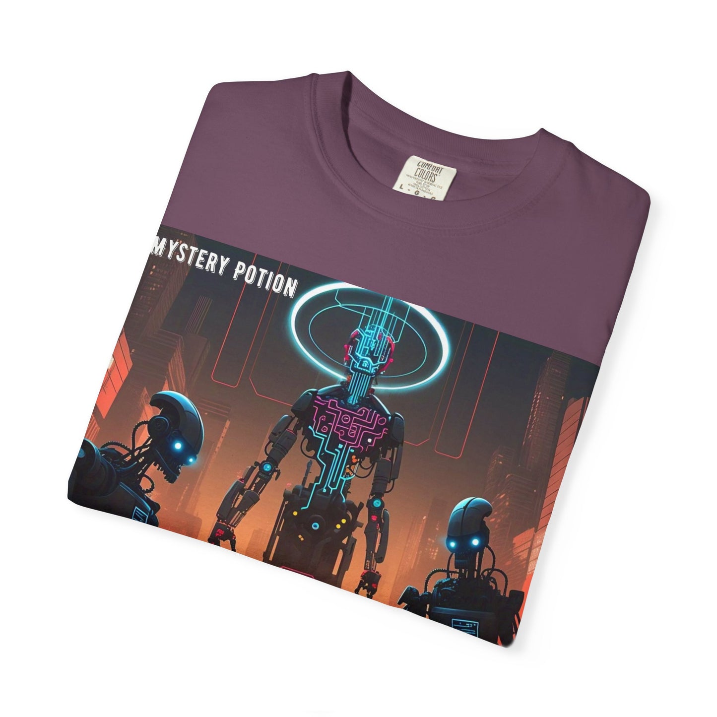 Retro Sci-Fi Graphic T-Shirt, Unisex Casual Tee, Cyberpunk Art Shirt, Gift for Nerds, Vintage Style Tee