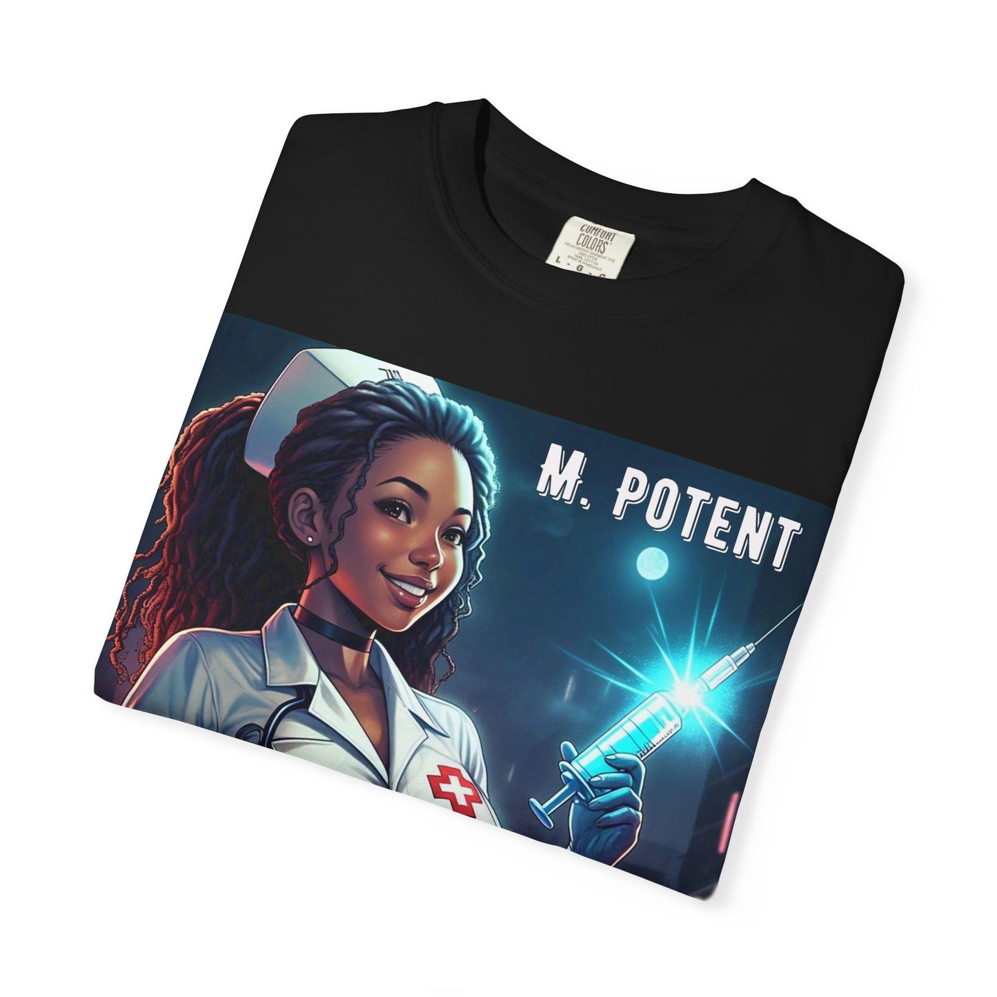 M. Potent's 'A Vaccine Against Evil', Medicine-Themed Unisex T-Shirt, Positive Vibes, Great for Nurses, Vaccination Awareness, Gift for Healthcare Workers