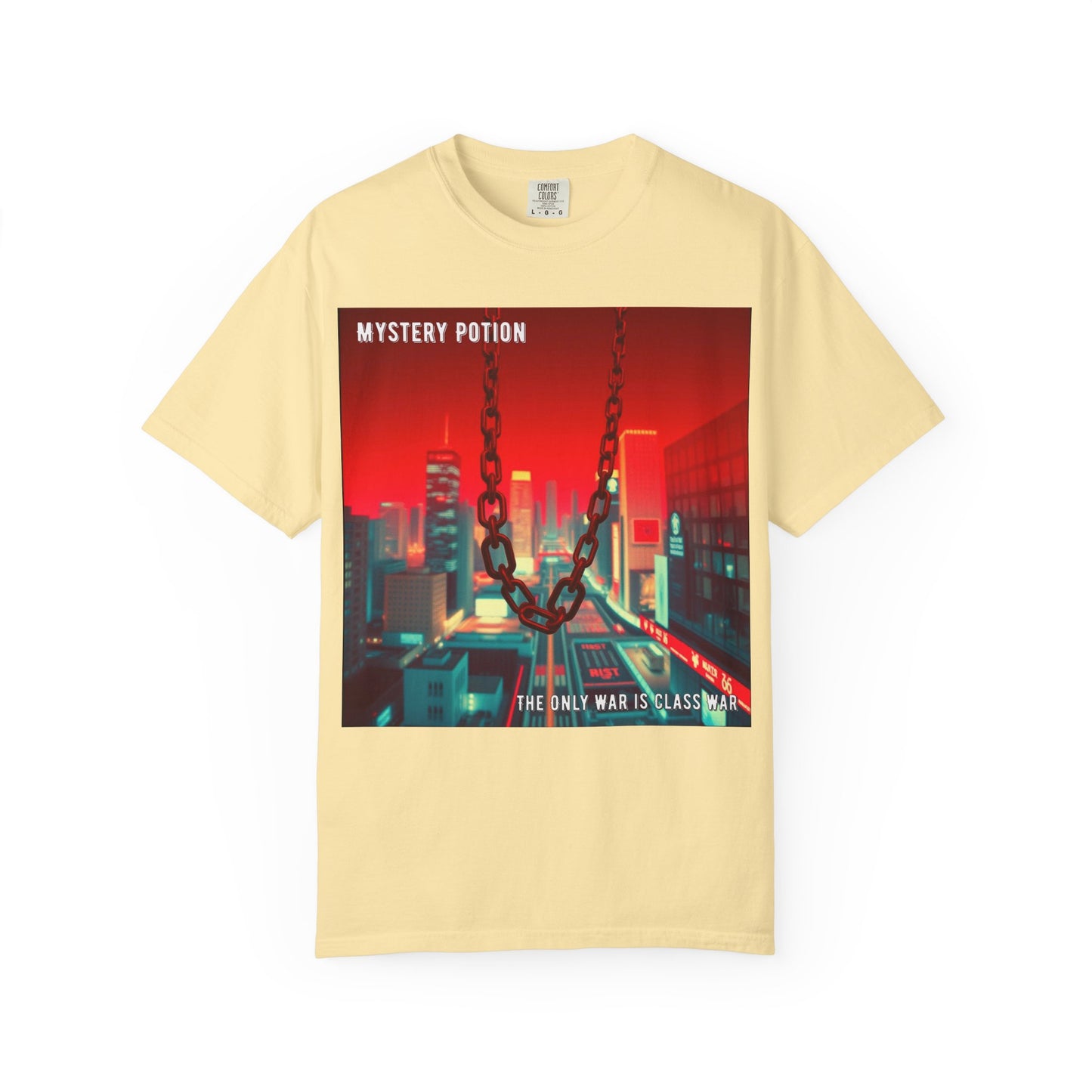 Mystery Potion Urban T-Shirt, Retro Graphic Tee, Unisex Streetwear, Casual Wear, Gift for Art Lovers, Music Festival Apparel