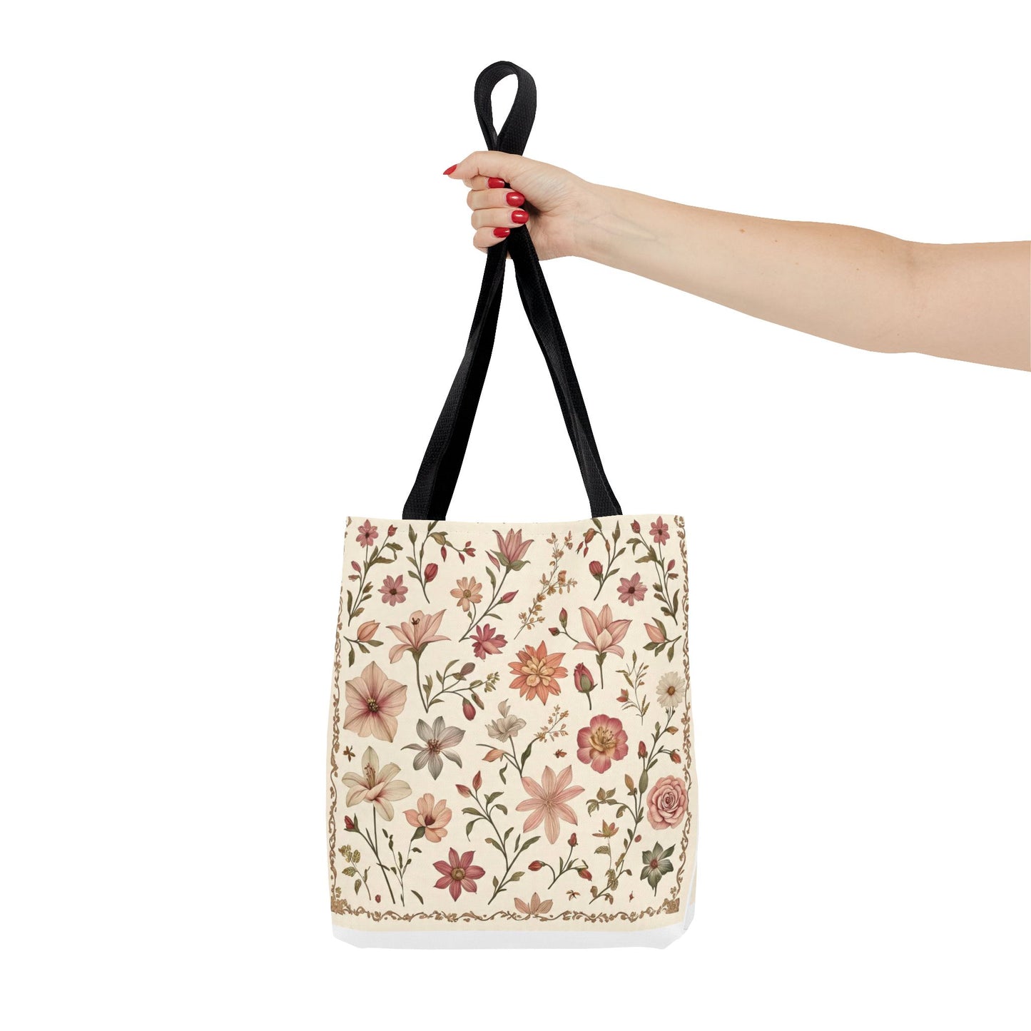Floral Print Tote Bag - Stylish Everyday Carry, Eco-Friendly Shopping, Gift for Her, Beach Bag, Floral Tote