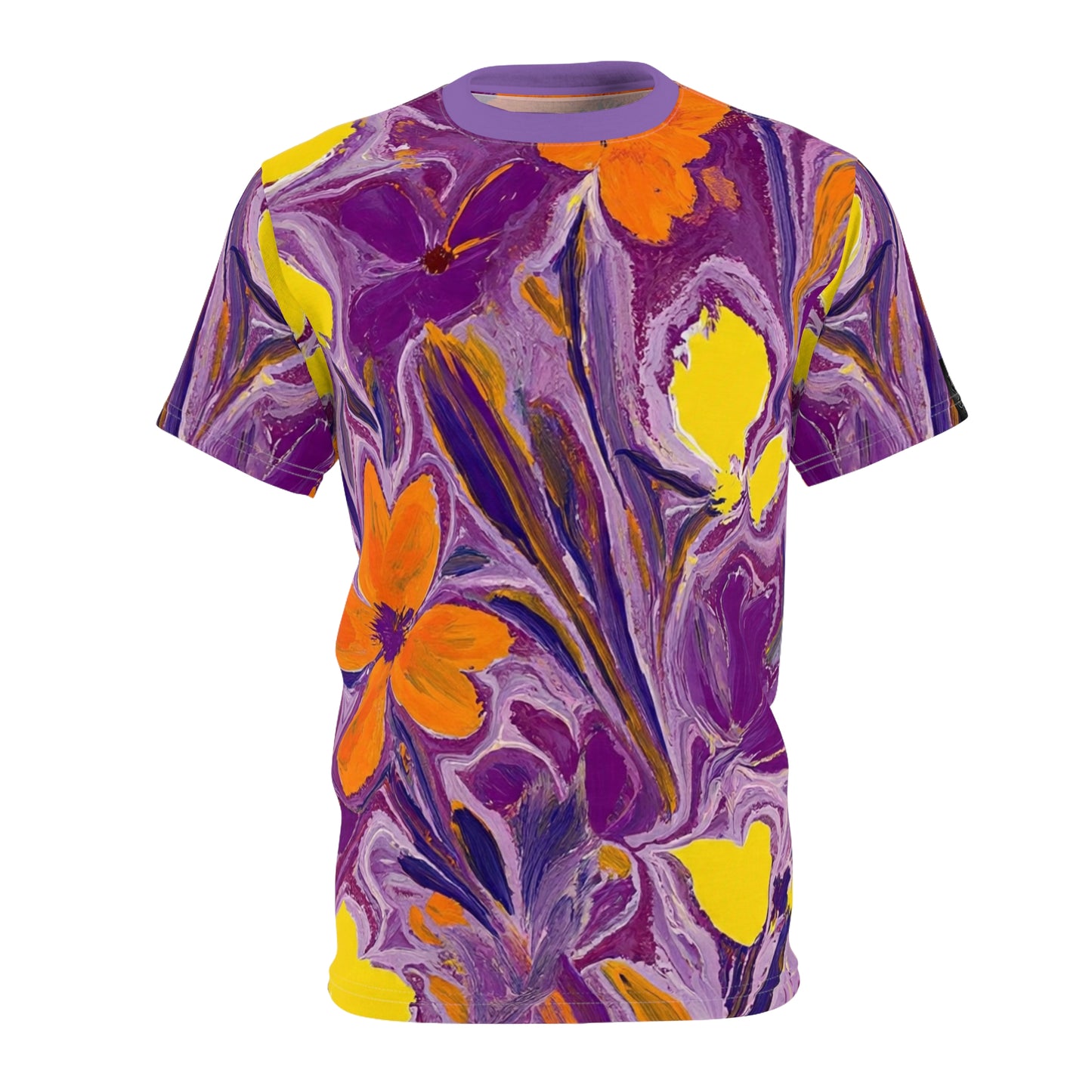 Floral Art Unisex Tee, Vibrant Colorful Shirt, AOP T-Shirt, Summer Fashion, Gift for Her, Casual Wear