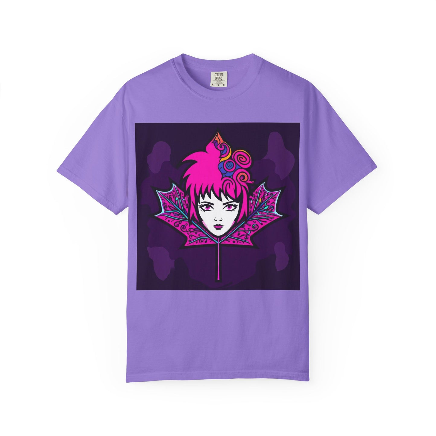 Emily The Maple Leaf Vibrant Graphic Tee: Retro Pop Art T-Shirt, Unique Gift, Casual Wear, Festival Fashion, Fun Style, Unisex Apparel