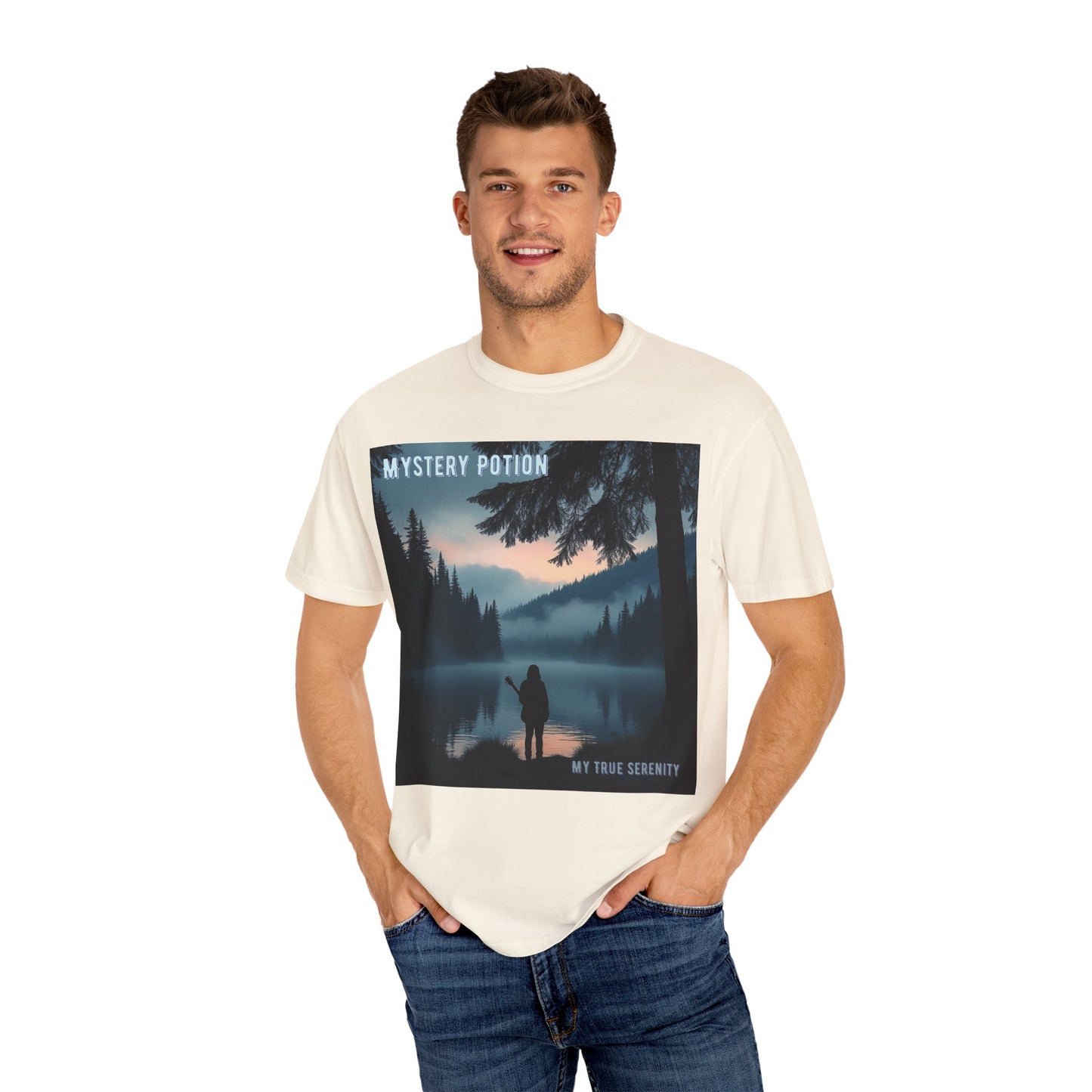 'My True Serenity' by Mystery Potion Unisex T-Shirt | Nature Lover Gift, Outdoor Adventure Tee, Casual Everyday Wear, Unique Graphic Shirt, Cozy and Stylish