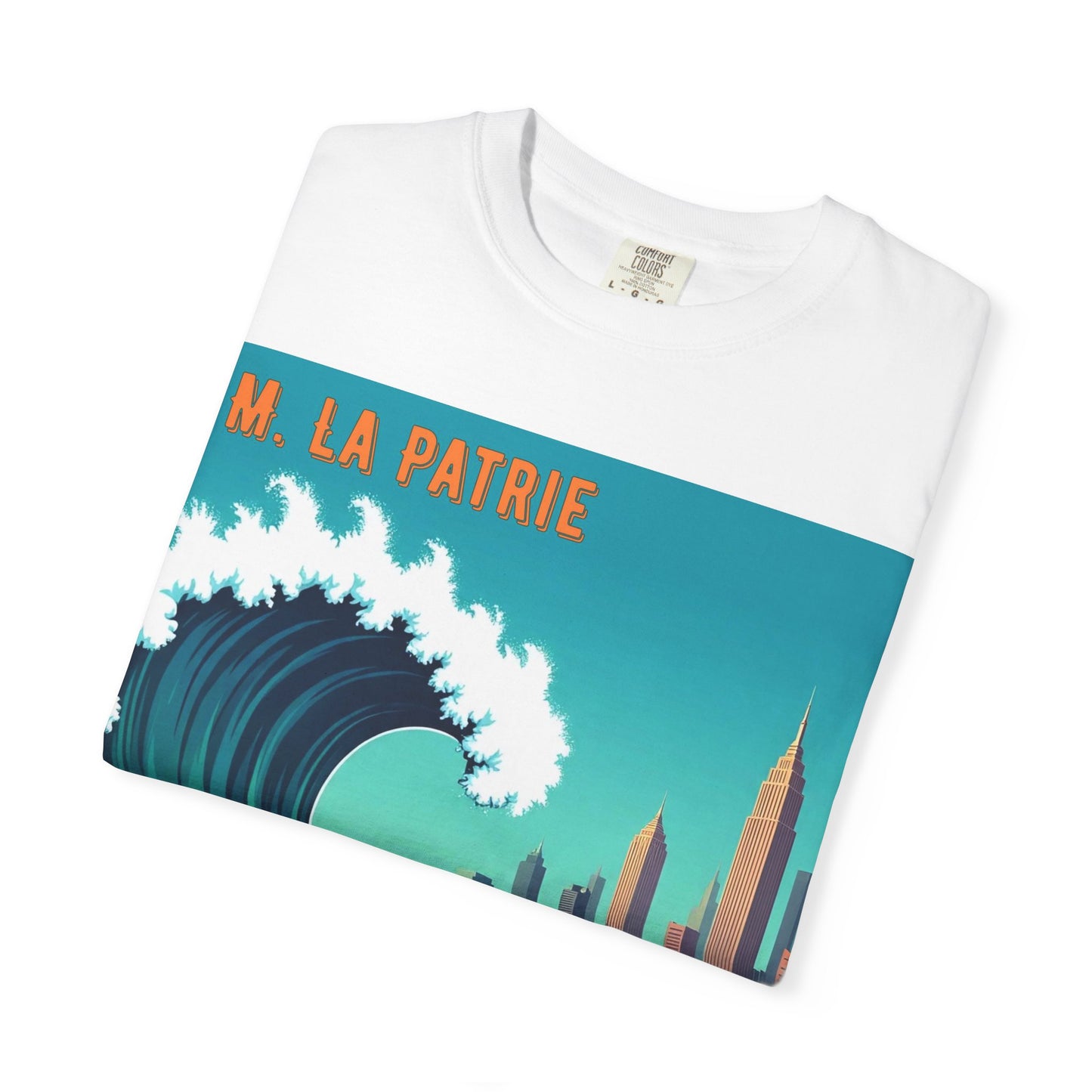 'Frapper Le Gros Lot et Perdre Le Contrôle' de M. La Patrie, Ocean Vibes Graphic T-Shirt - Summer Beach Wear, Casual Fashion, Beach Vacation Gift, Relaxed Fit Tee, Cool Graphic Shirt