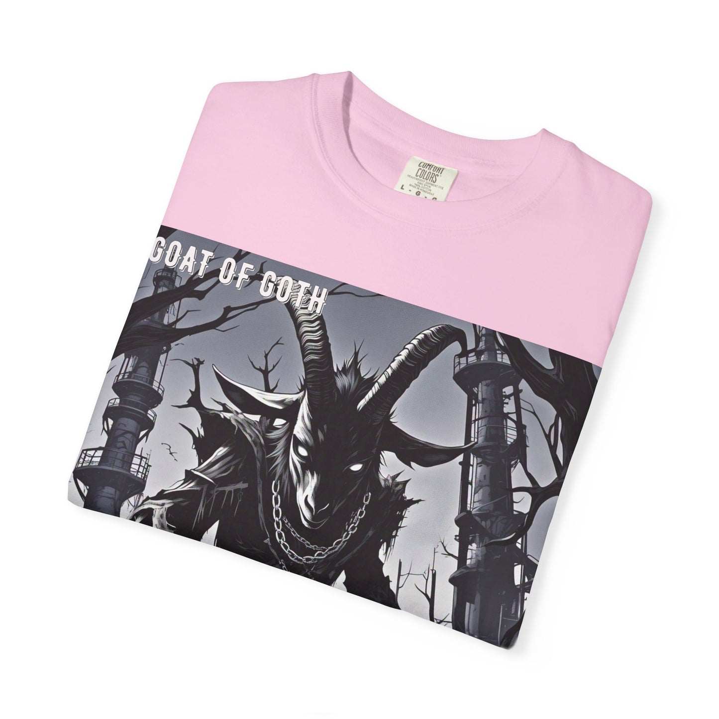 Gothic Graphic T-Shirt, Goat of Goth Tee, Unisex Casual Wear, Alternative Streetwear, Edgy Apparel for Fans, Perfect Gift for Halloween
