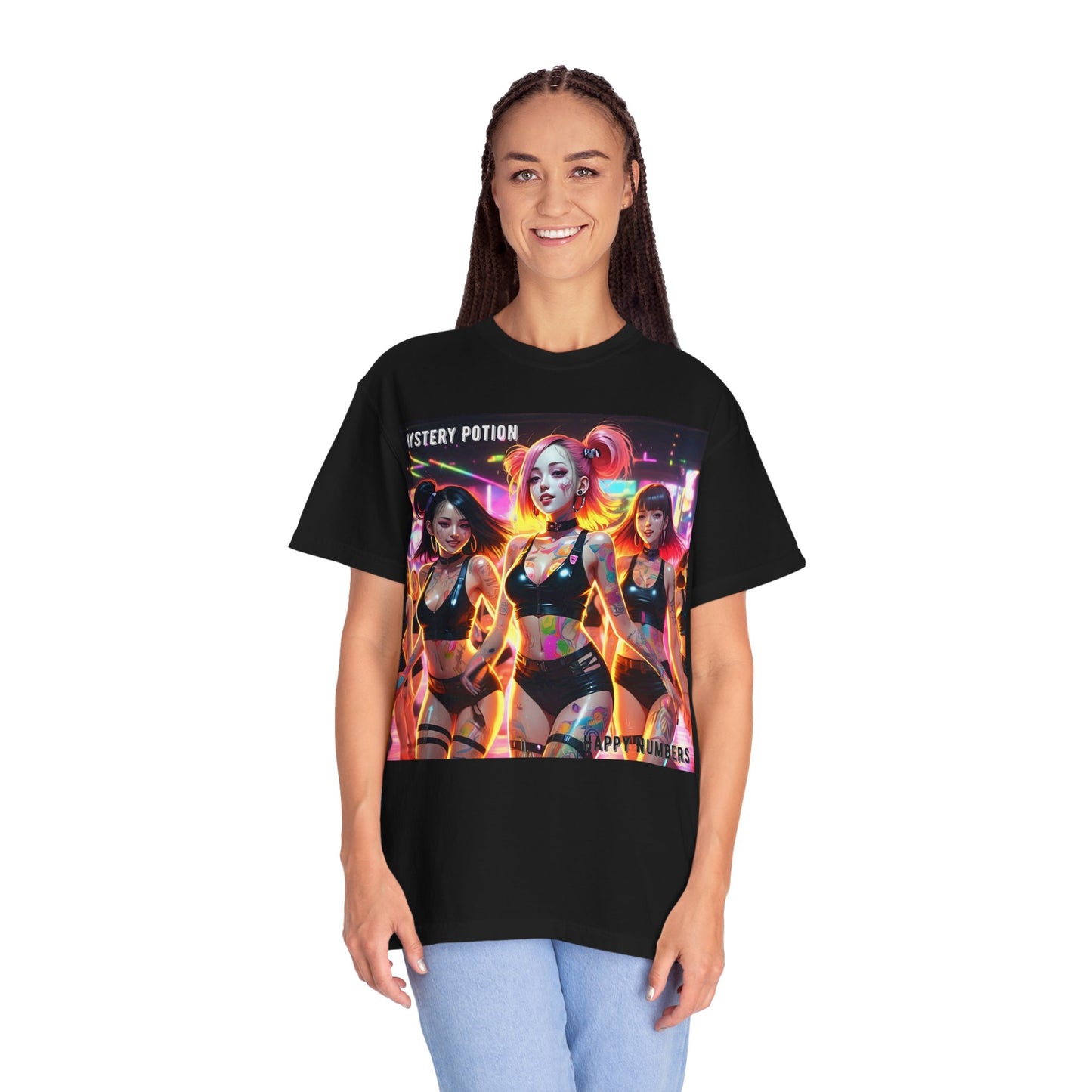 Mystery Potion Unisex T-Shirt, Trendy Graphic Tee for Women, Summer Festival Shirt, Edgy Streetwear, Gifts for Gamers, Cool Casual Wear