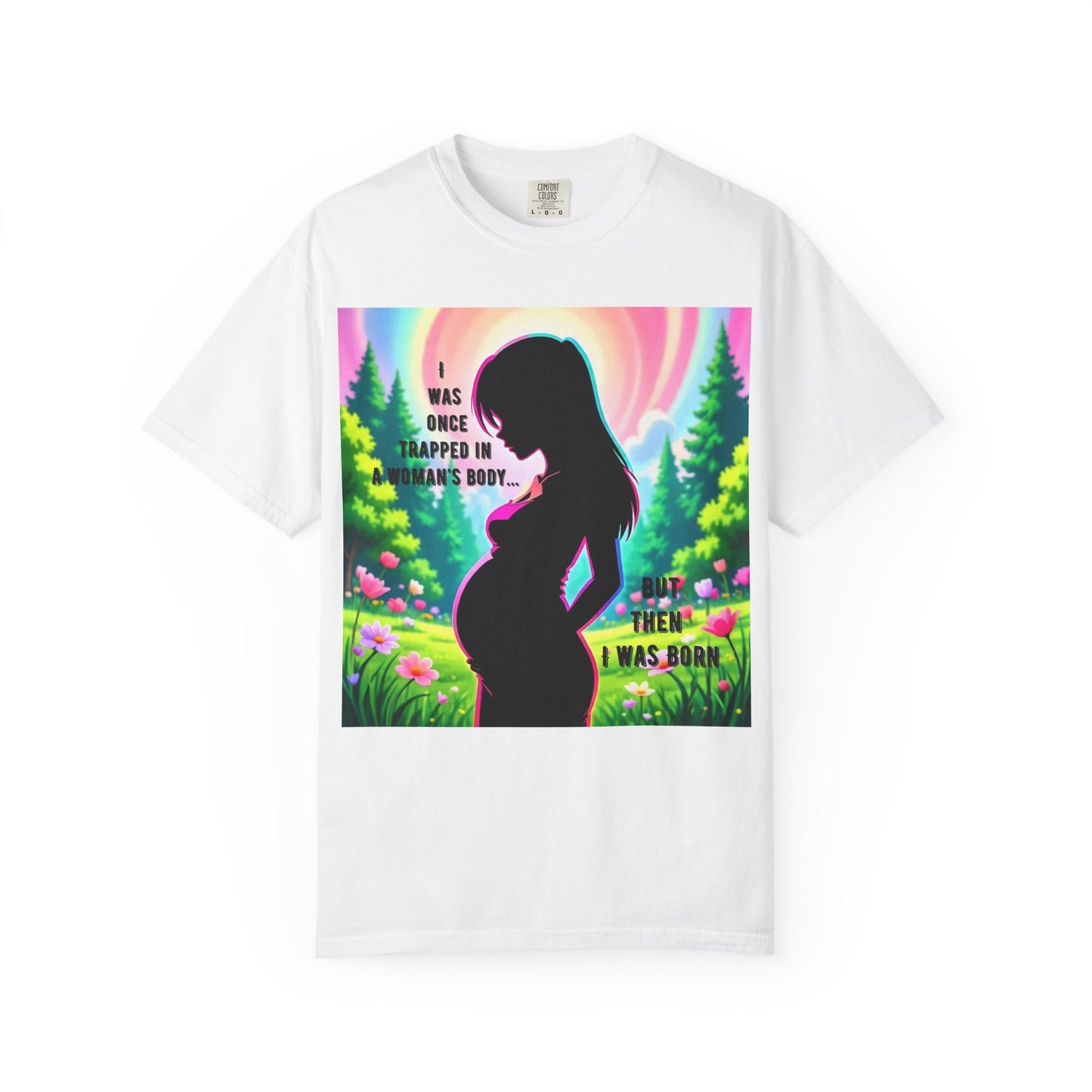 Maternity T-Shirt: I Was Once Trapped in Mom's Body, Pregnancy Gift, Baby Shower Shirt, Unisex Tee for Moms, Expecting Mothers