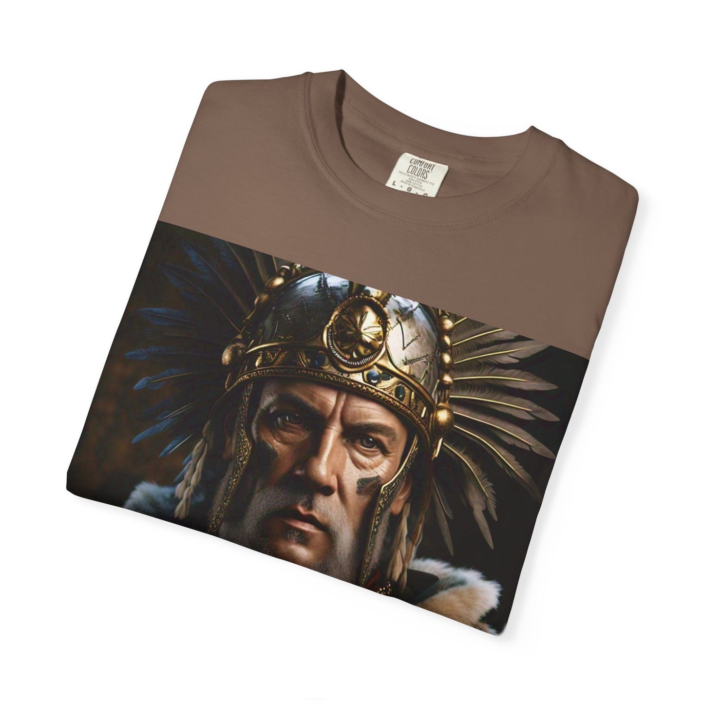 Warrior Spirit Garment-Dyed T-Shirt, Vintage Tee, Unisex Fashion, Gift for Him, Casual Wear, Graphic Top, Everyday Style