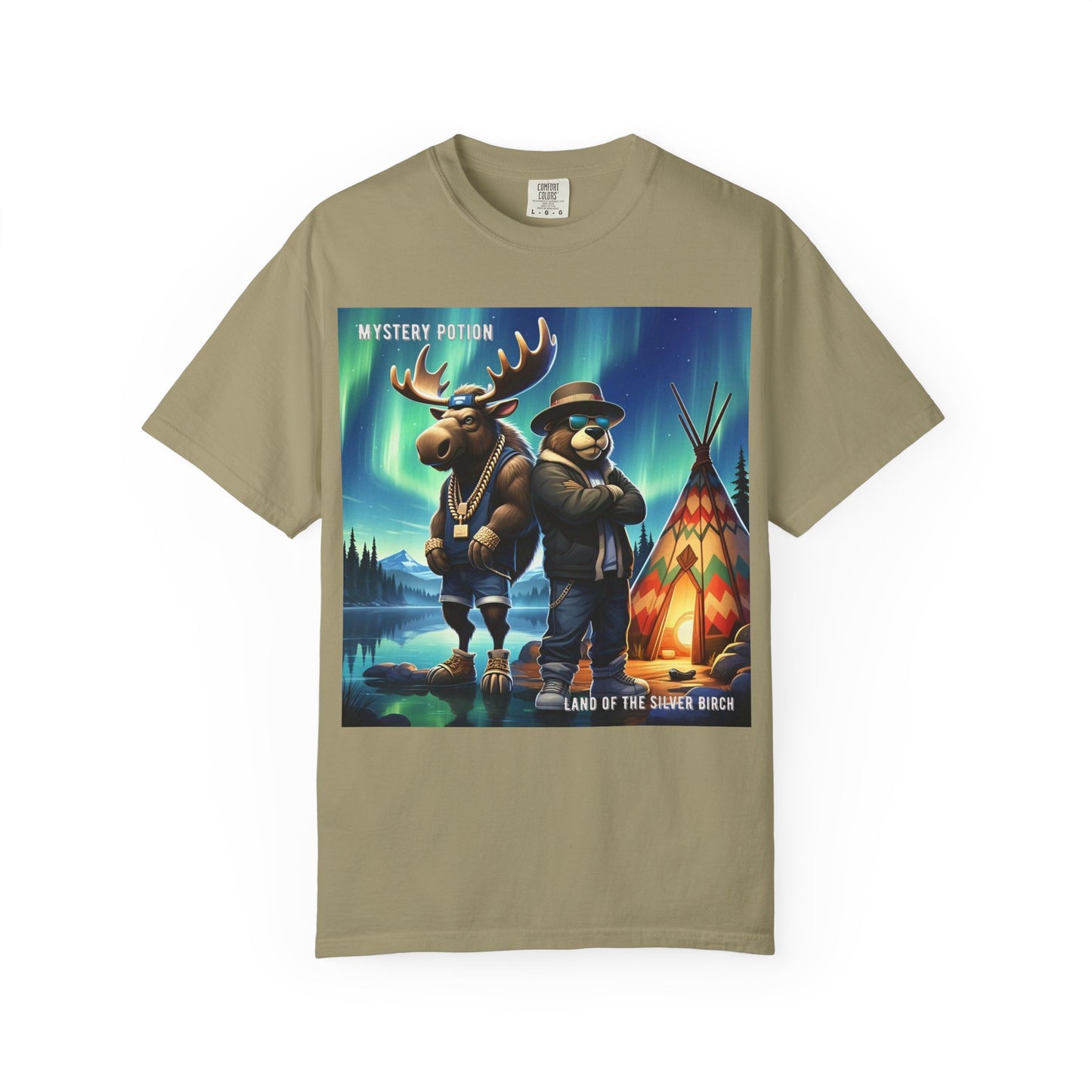 'Land Of The Silver Birch' by Mystery Potion, Unisex Garment-Dyed T-shirt