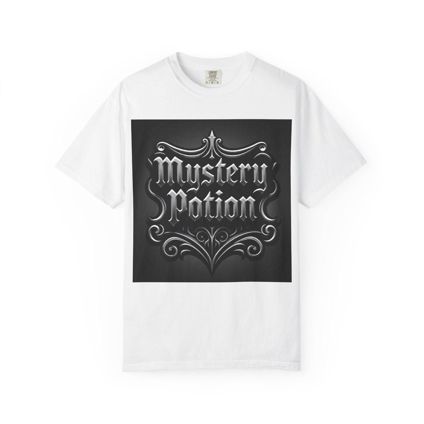 Mystery Potion Unisex Garment-Dyed T-shirt | Halloween Costume Shirt, Casual Wear, Themed Party Tee, Gift for Mystery Lovers