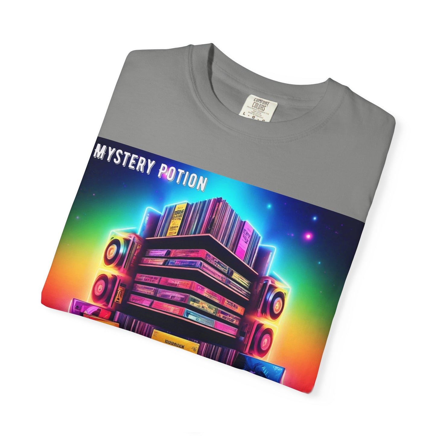 Lost In Time Vintage Vibe T-Shirt - Mystery Potion Graphic Tee, Unisex Casual Wear, Retro Music Lovers, Festival Apparel, Gift Idea