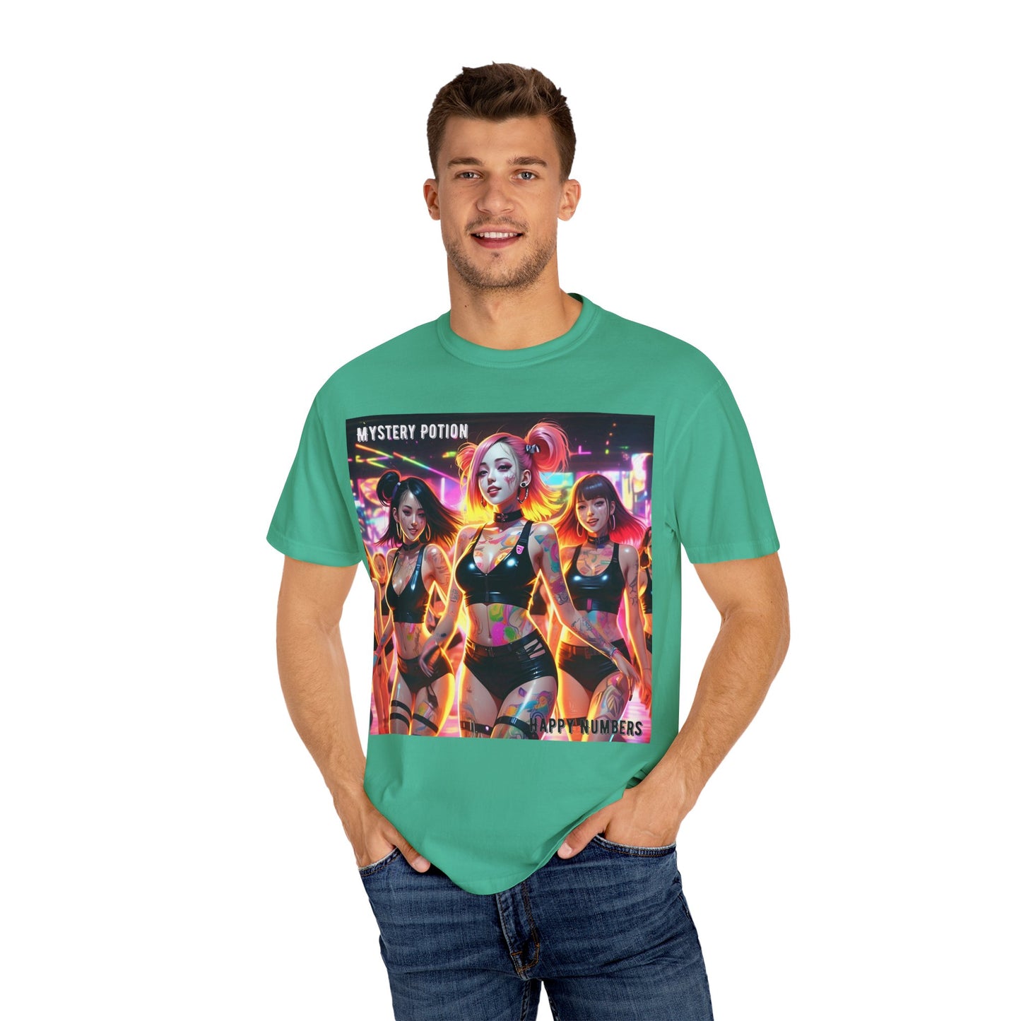 Mystery Potion Unisex T-Shirt, Trendy Graphic Tee for Women, Summer Festival Shirt, Edgy Streetwear, Gifts for Gamers, Cool Casual Wear