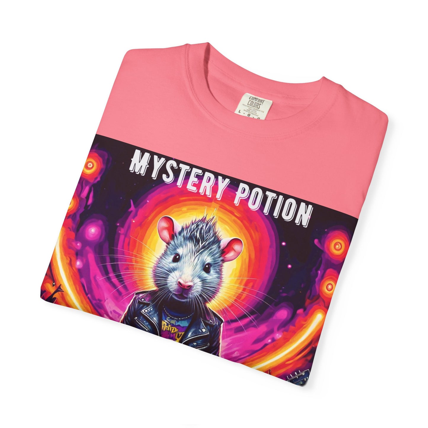 Mystical Hamster Graphic Tee | Unisex Edgy T-Shirt, Perfect for Festivals, Concerts, Gifts, Casual Wear, and Parties