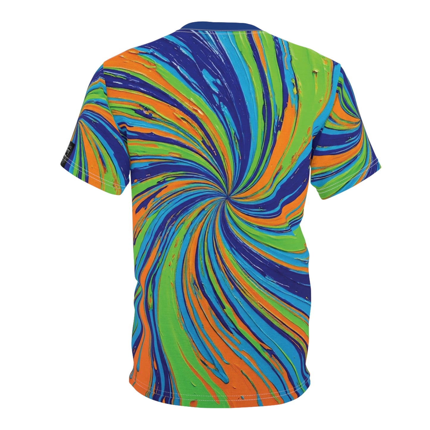 Vibrant Tie-Dye Tee, Unisex AOP Shirt for Festivals, Summer Outfits, Beach Days, Gifts for Friends, Colorful Fashion Statement