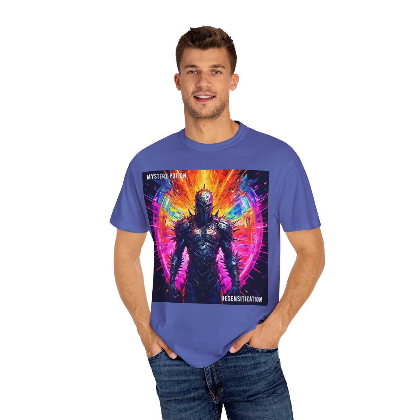 Desensitization by Mystery Potion T-Shirt, Psychedelic Graphic Tee, Unisex Streetwear, Gift for Gamers, Festival Outfit, Casual Style