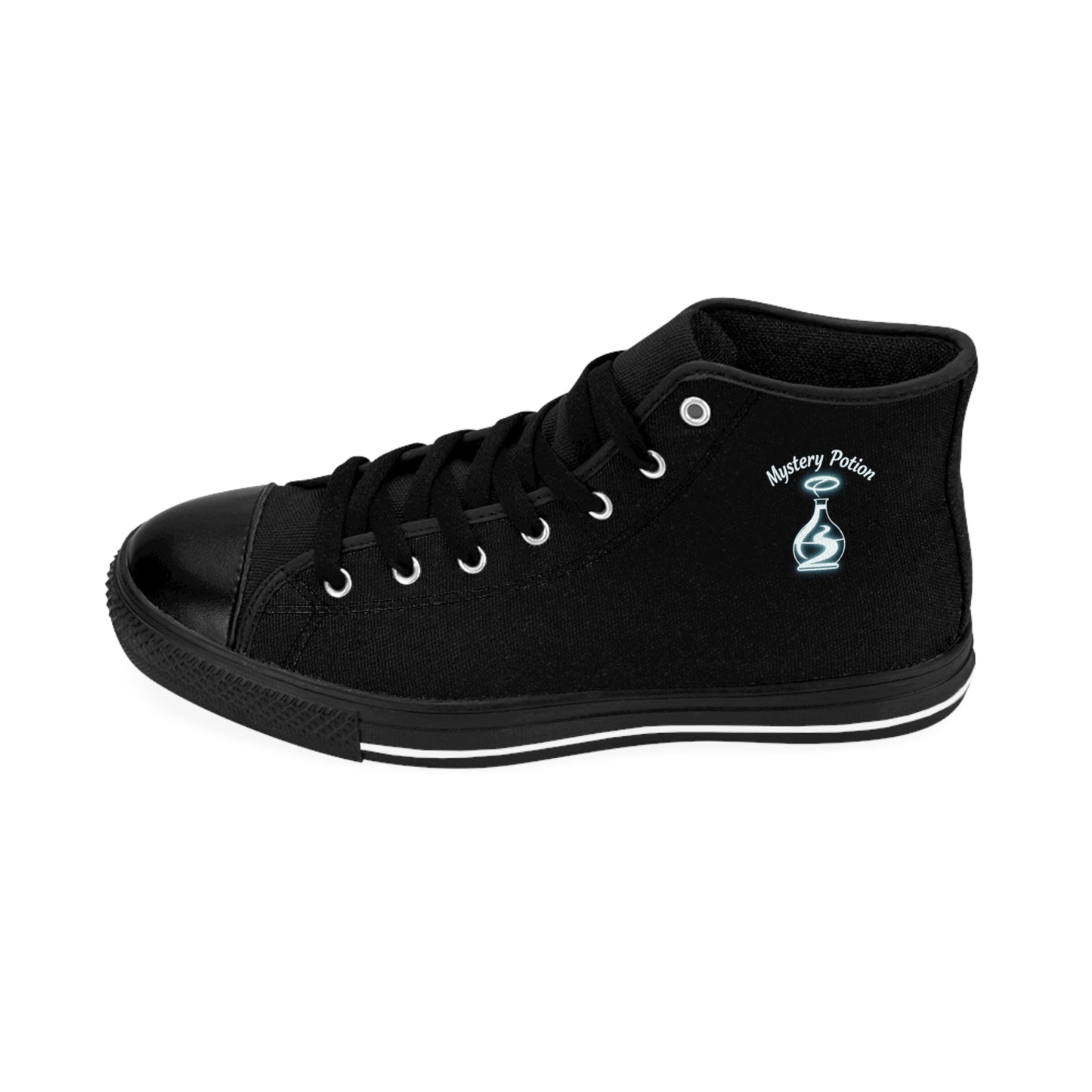 Men's Classic Sneakers with Mystery Potion Design, Trendy High Top Shoes, Casual Footwear, Gift for Coffee Lovers, Stylish Sneakers