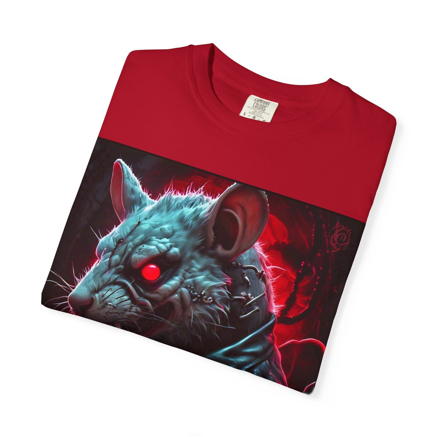 'Mystery Potion' Punk Rock Rat in Leather Jacket T-shirt, Rocker Tee, Original Logo