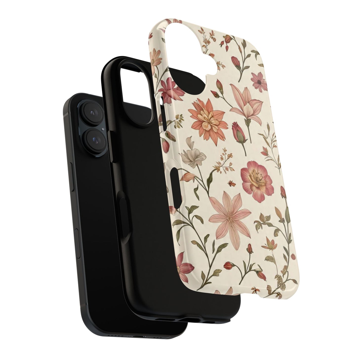 Rustic Floral Phone Case, Tough Cases for Nature Lovers, Cute Floral Design, Durable Case for Gifts, Stylish Phone Protection