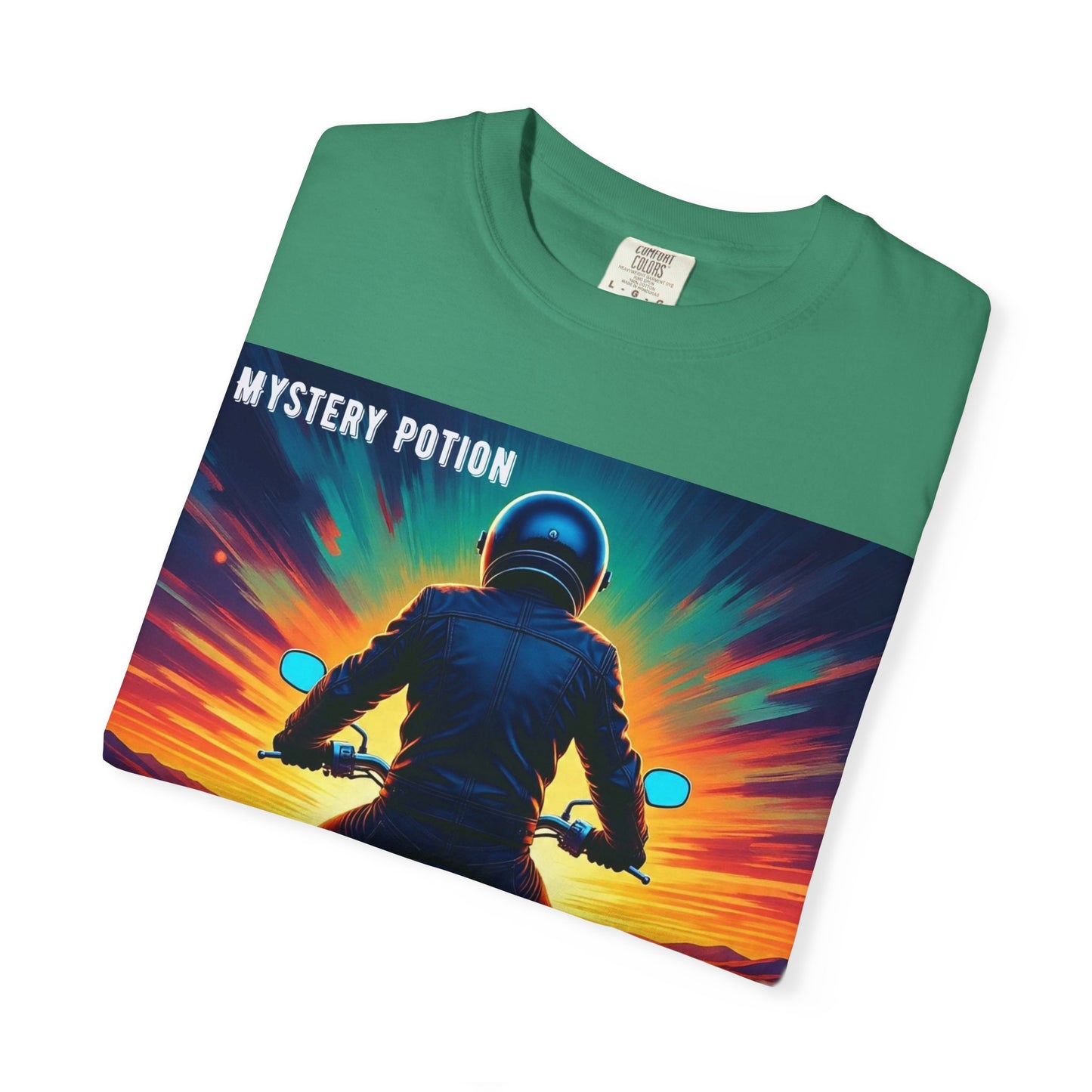 'The Road is Calling' by Mystery Potion Adventure T-Shirt, Motorcycle Gift, Road Trip Tee, Vintage Style Shirt, Unisex Graphic Tee, Outdoor Enthusiast Apparel