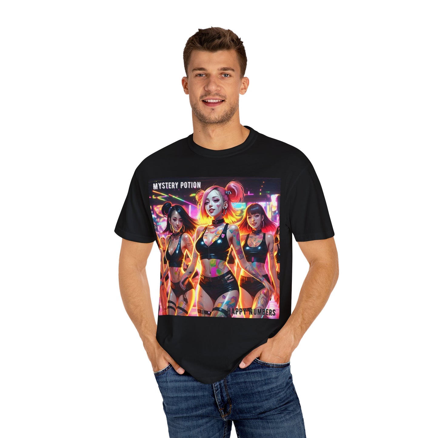 Mystery Potion Unisex T-Shirt, Trendy Graphic Tee for Women, Summer Festival Shirt, Edgy Streetwear, Gifts for Gamers, Cool Casual Wear