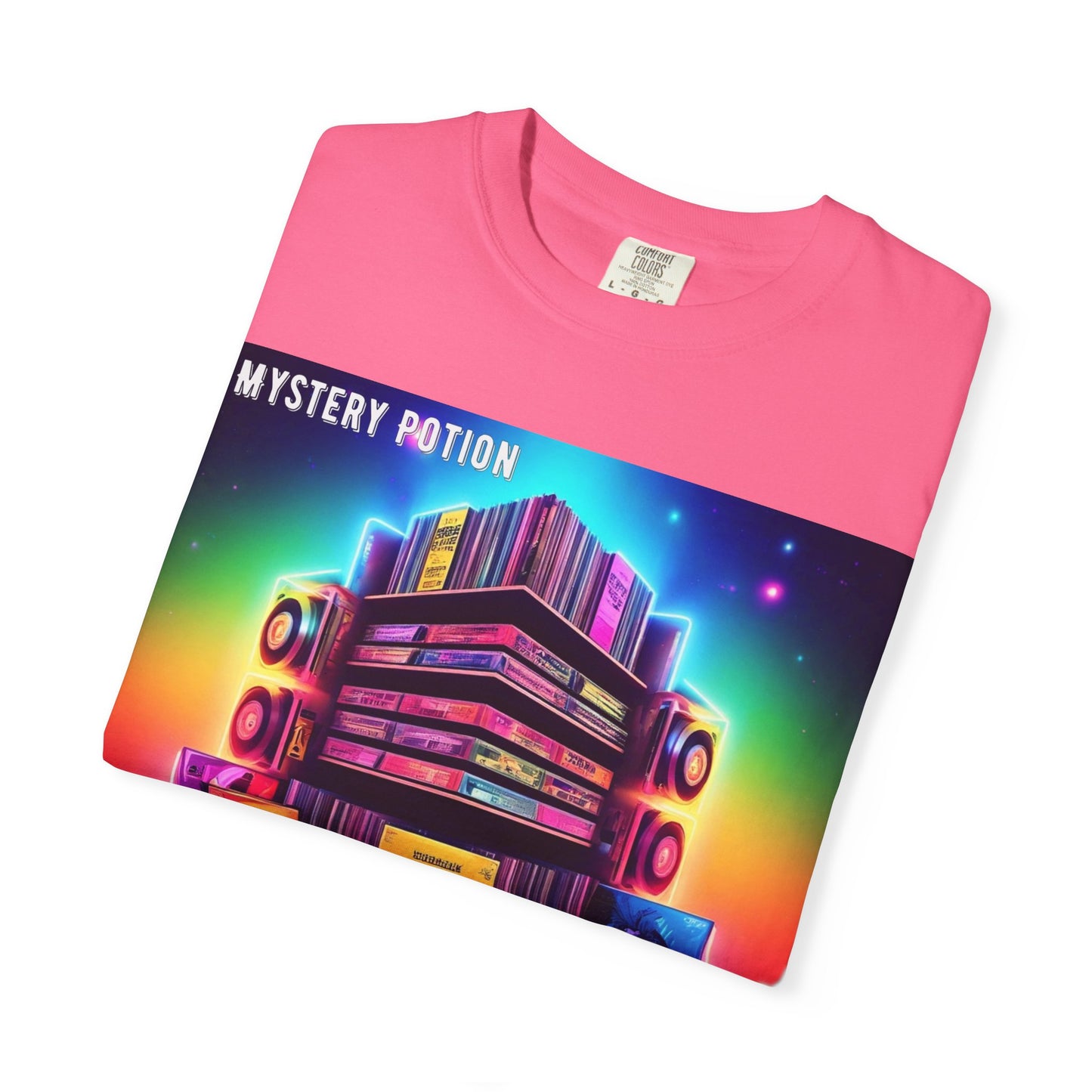 Lost In Time Vintage Vibe T-Shirt - Mystery Potion Graphic Tee, Unisex Casual Wear, Retro Music Lovers, Festival Apparel, Gift Idea