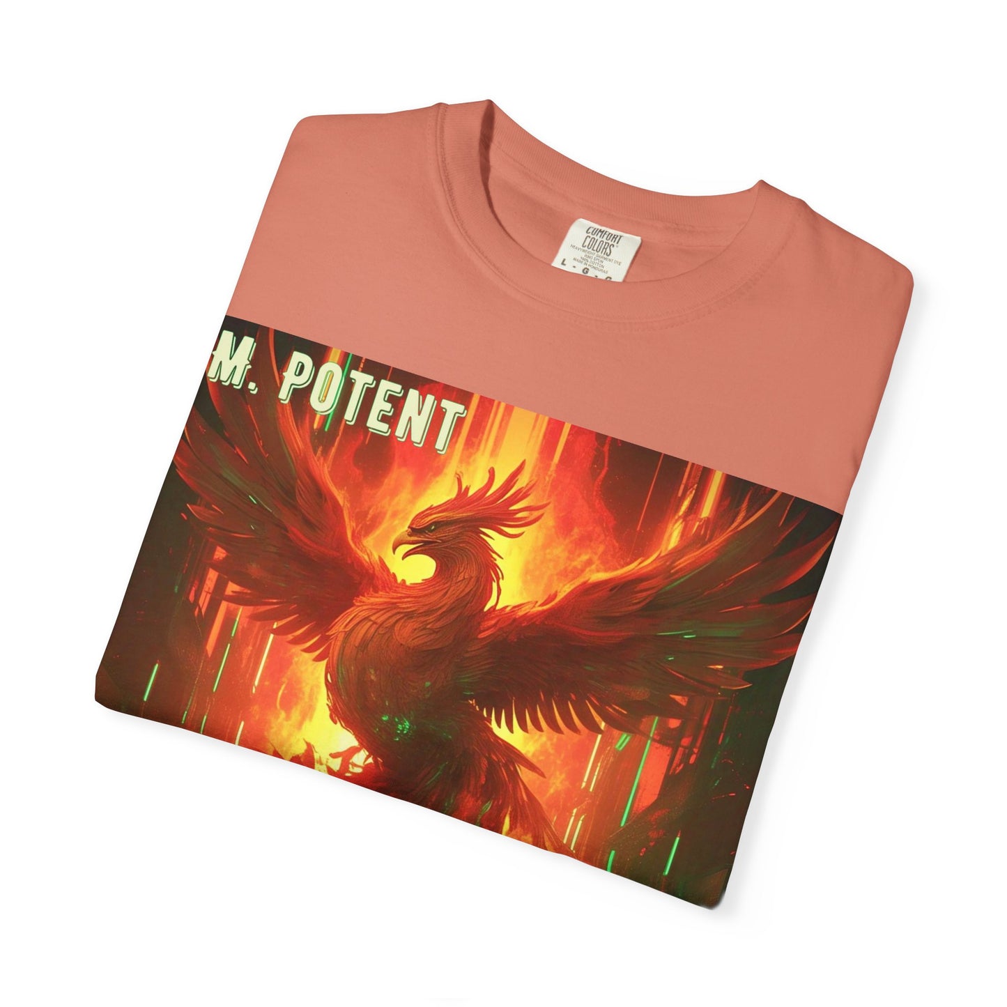'I'm Rising Up' by M. Potent, Phoenix Rising Unisex T-shirt, Motivational Graphic Tee, Gift for Art Lovers, Inspirational Shirt, Trendy Fashion