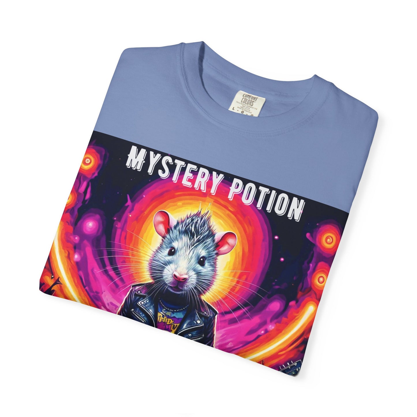 Mystical Hamster Graphic Tee | Unisex Edgy T-Shirt, Perfect for Festivals, Concerts, Gifts, Casual Wear, and Parties