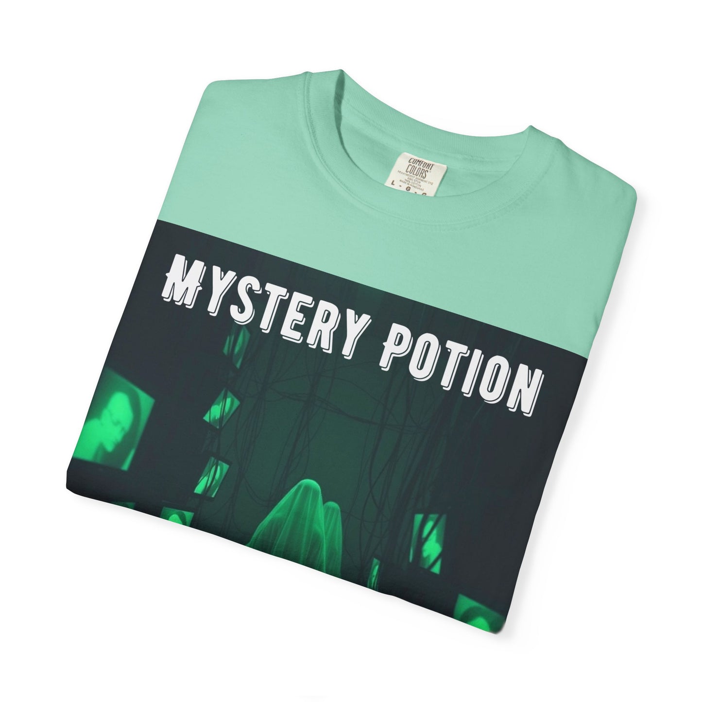 Mystery Potion Unisex T-Shirt | Ghostly Vibe | Perfect for Halloween, Gifts, or Casual Wear, Unique Tee, Spooky Apparel, Graphic Shirt