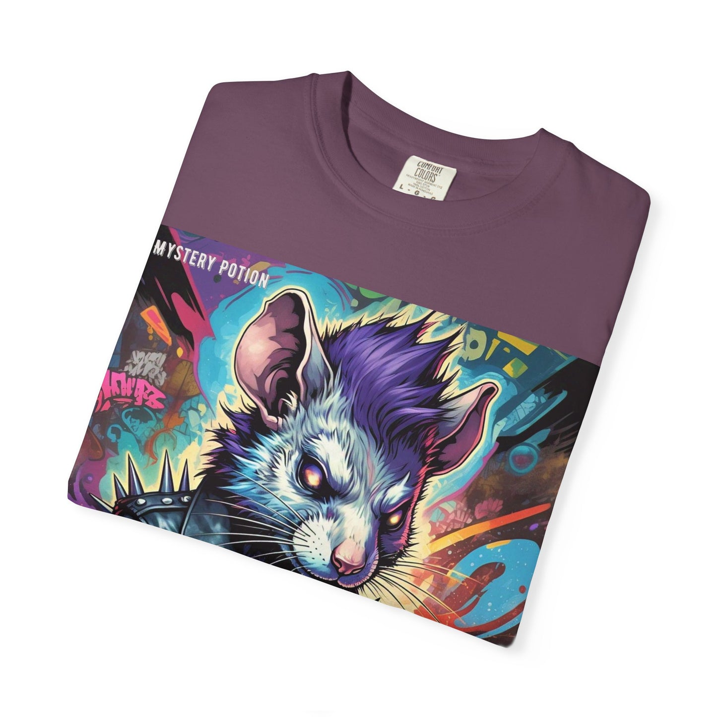 Punk Rock Rodent T-Shirt, Unisex Graphic Tee, Edgy Casual Wear, Alternative Fashion, Gift for Music Lovers, Festival Apparel