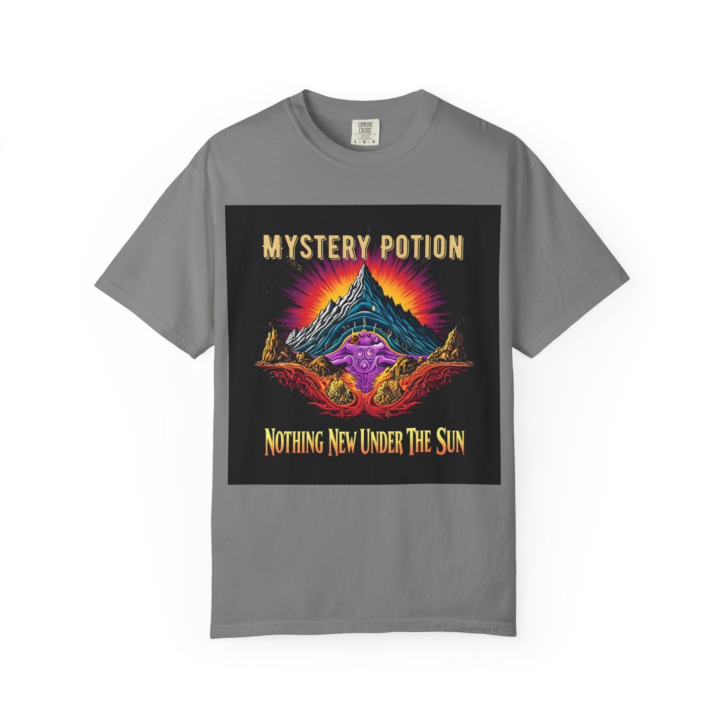 Mystical Graphic T-Shirt, "Nothing New Under The Sun" Vintage Aura Tee, Unisex Casual Wear, Unique Gift for Nature Lovers, Festival Essentials, Eco-Friendly Fashion
